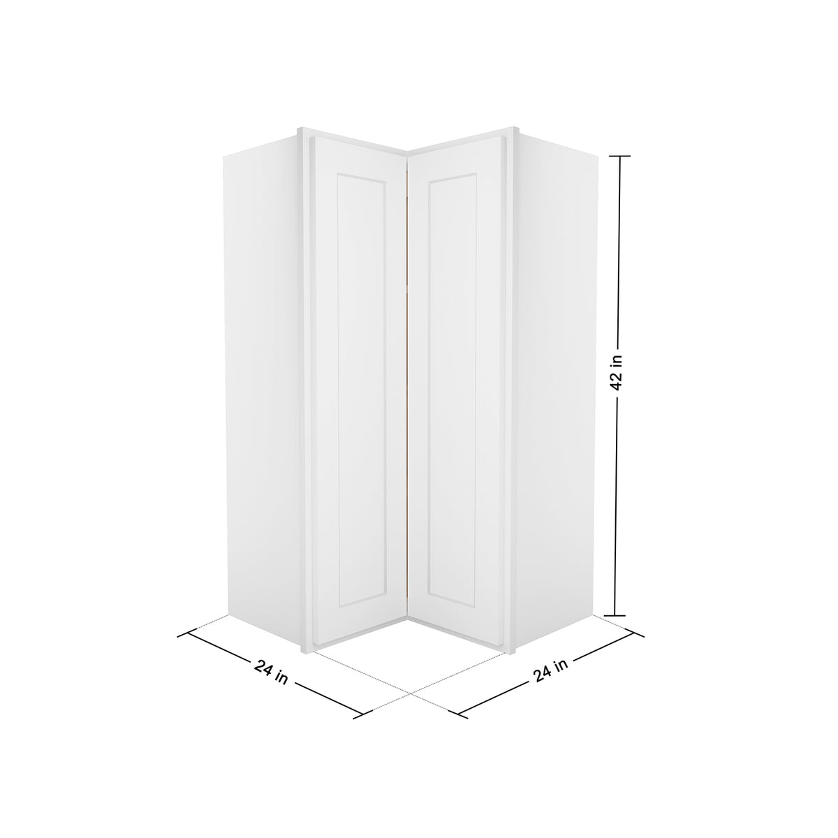 HOMLUX Easy-DIY Shaker White Ready to Assemble Wall Easy Reach Kitchen Cabinet