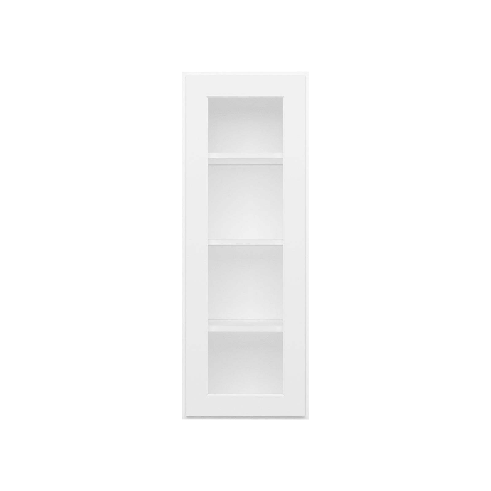 HOMLUX Easy DIY  15-in W x 12-in D x 42-in H in Royal White Plywood Ready to Assemble Wall Kitchen Cabinet Glass NOT included