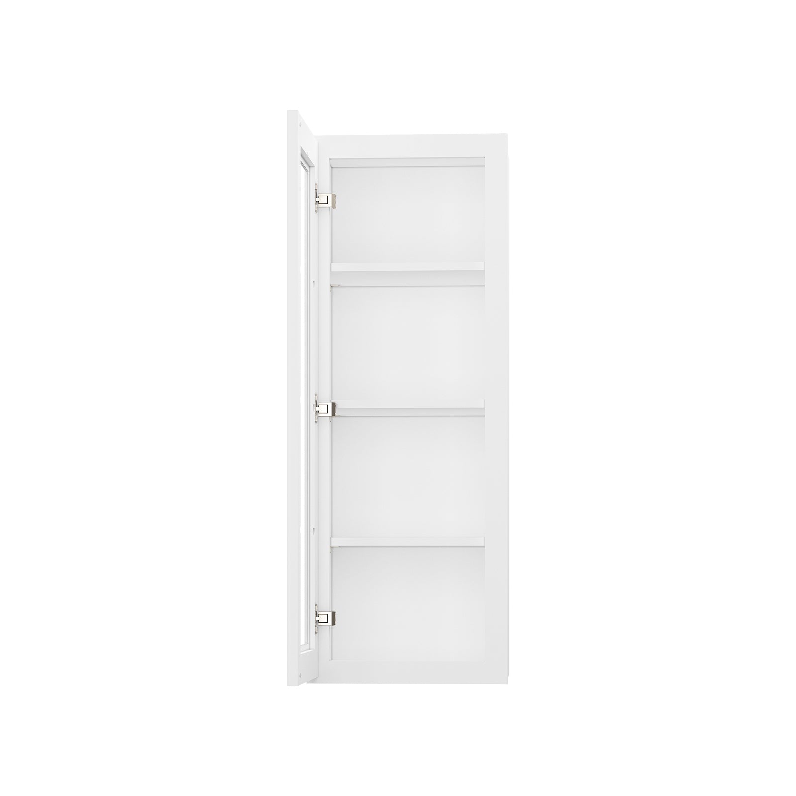 HOMLUX Easy DIY  15-in W x 12-in D x 42-in H in Royal White Plywood Ready to Assemble Wall Kitchen Cabinet Glass NOT included