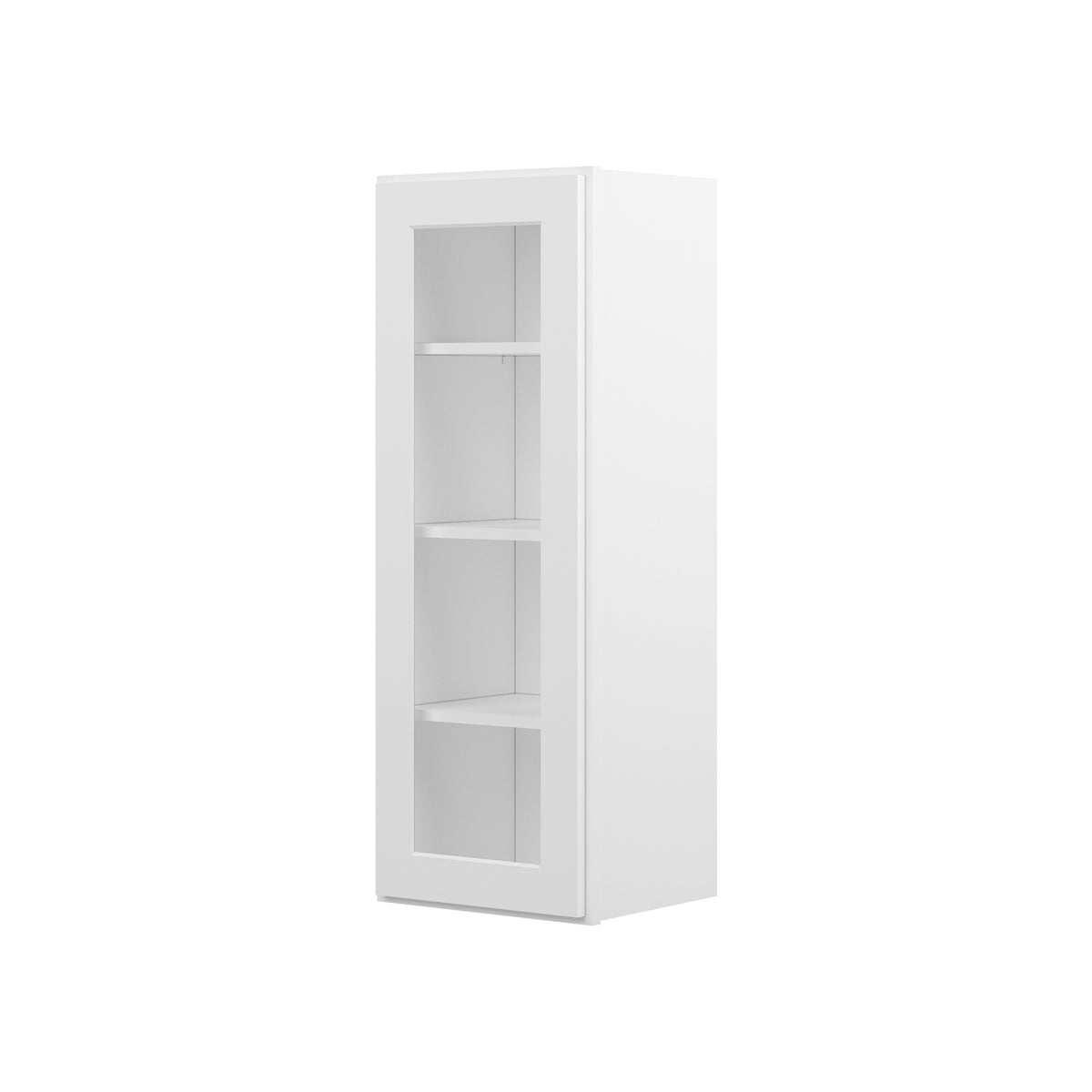 HOMLUX Easy DIY  15-in W x 12-in D x 42-in H in Royal White Plywood Ready to Assemble Wall Kitchen Cabinet Glass NOT included