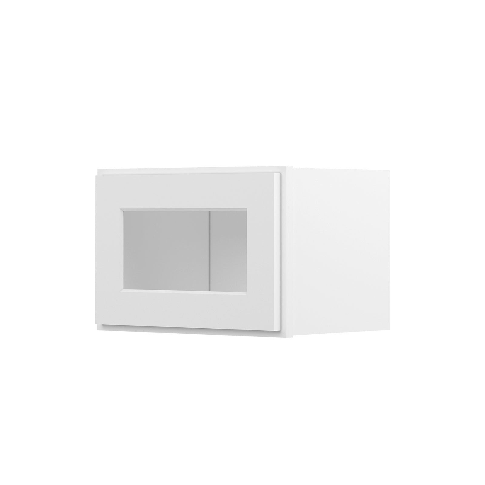 HOMLUX Easy DIY  21-in W x 12-in D x 12-in H in Royal White Plywood Ready to Assemble Wall Kitchen Cabinet Glass NOT included