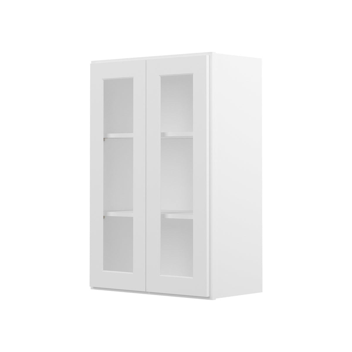 HOMLUX Easy DIY  24-in W x 12-in D x 42-in H in Royal White Plywood Ready to Assemble Wall Kitchen Cabinet Glass NOT included