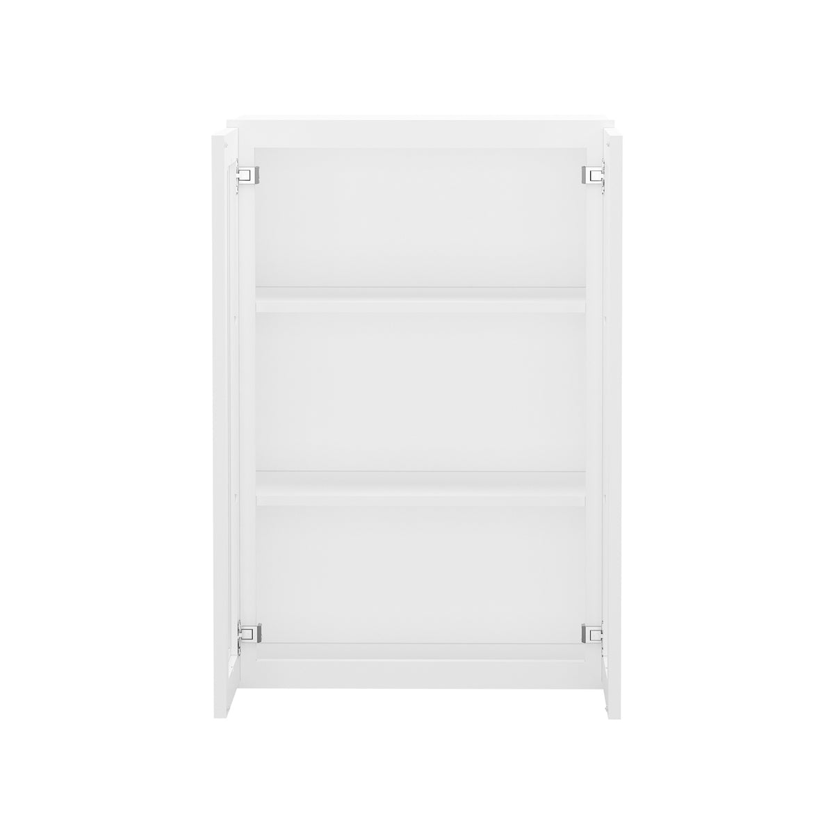 HOMLUX Easy DIY  24-in W x 12-in D x 42-in H in Royal White Plywood Ready to Assemble Wall Kitchen Cabinet Glass NOT included