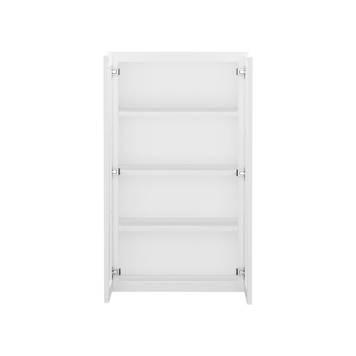 HOMLUX Easy DIY  24-in W x 12-in D x 42-in H in Royal White Plywood Ready to Assemble Wall Kitchen Cabinet Glass NOT included