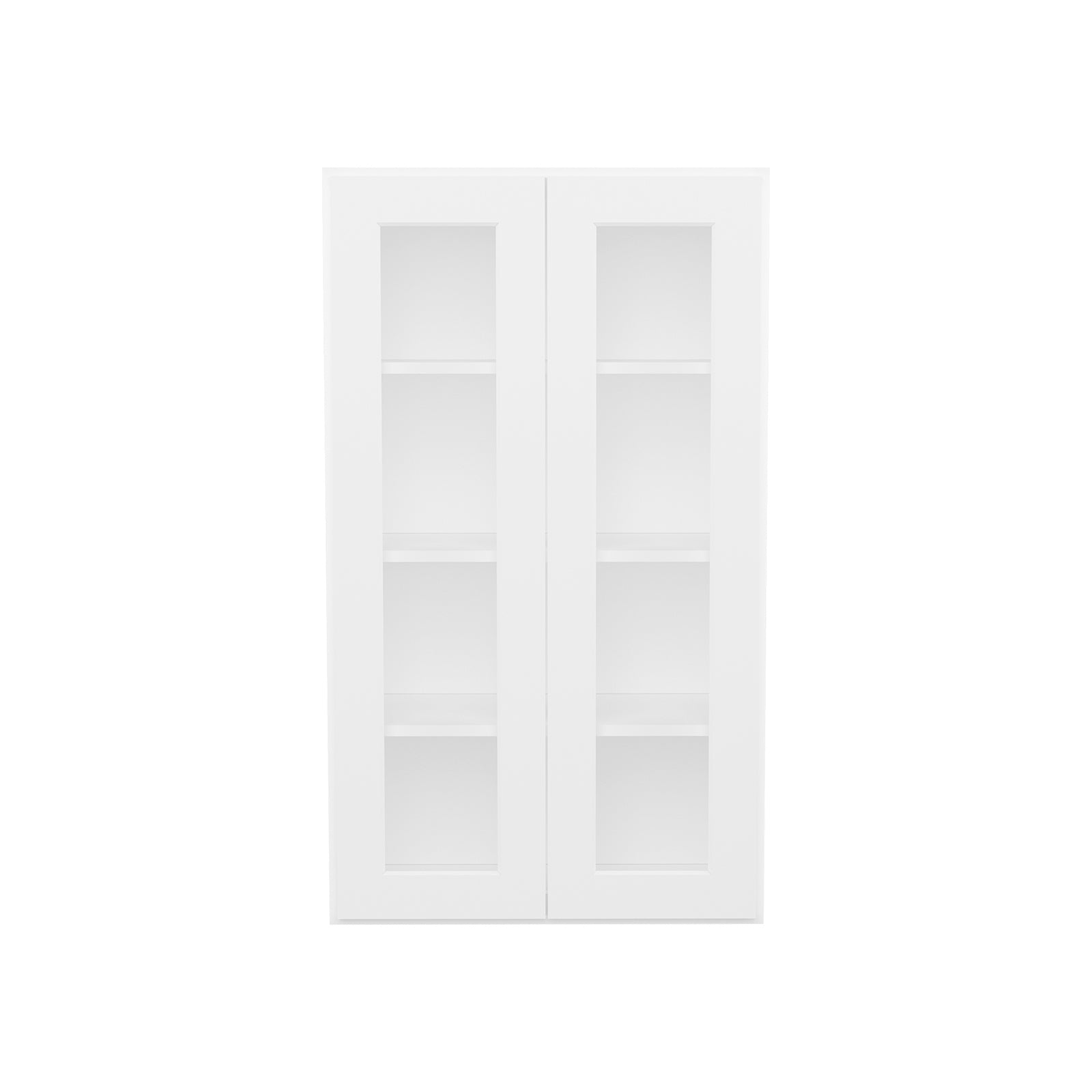 HOMLUX Easy DIY  24-in W x 12-in D x 42-in H in Royal White Plywood Ready to Assemble Wall Kitchen Cabinet Glass NOT included