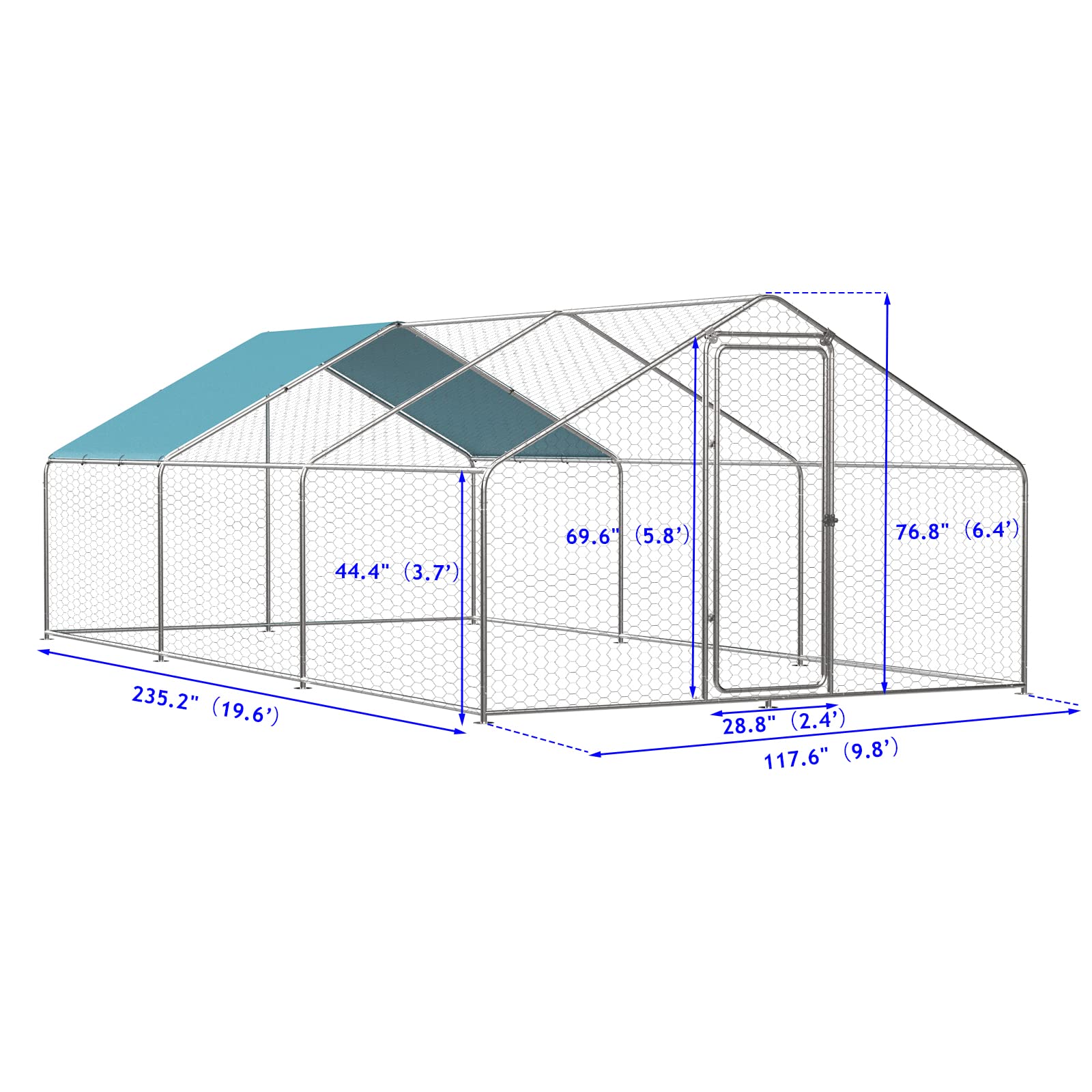 Large Metal Chicken Coop