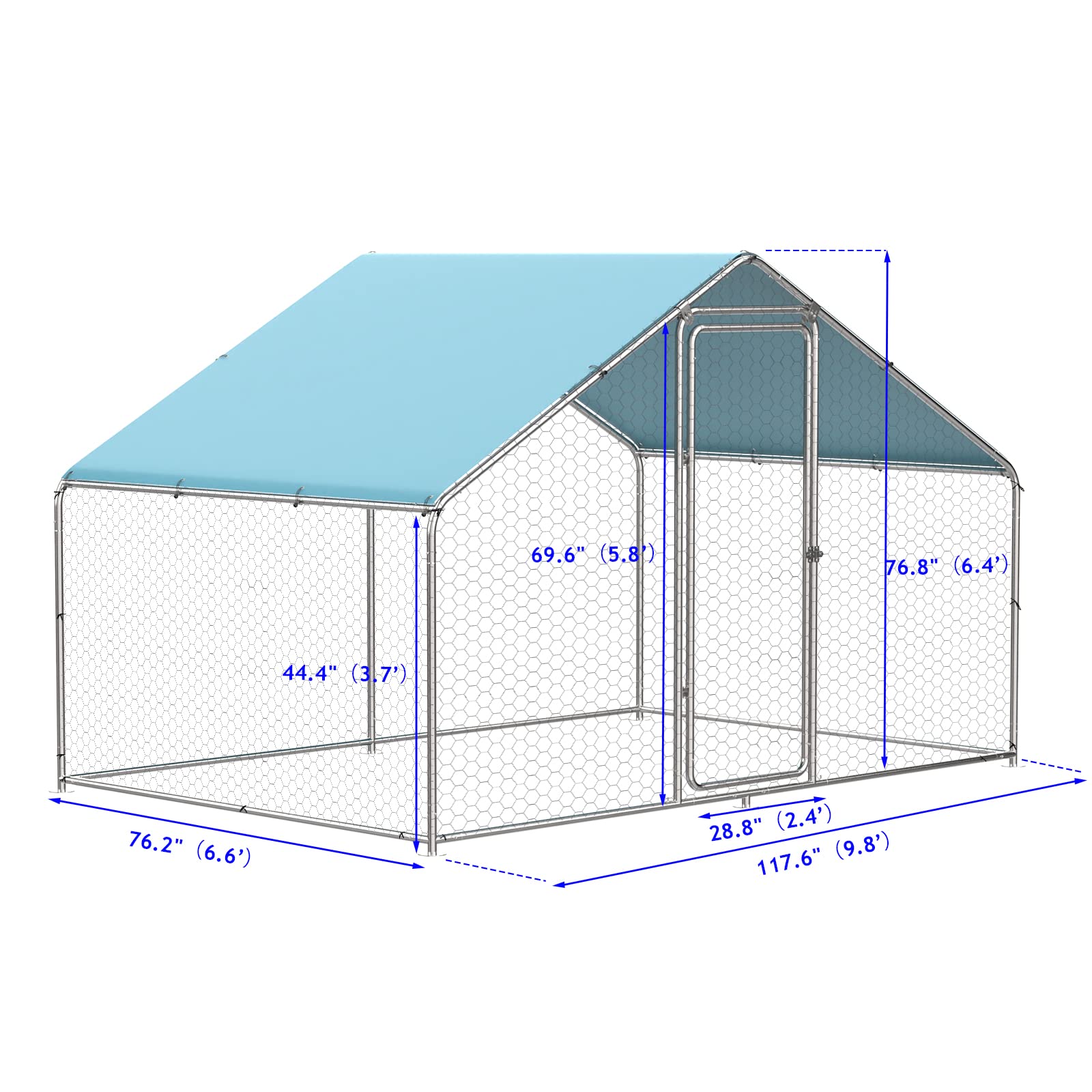 Large Metal Chicken Coop