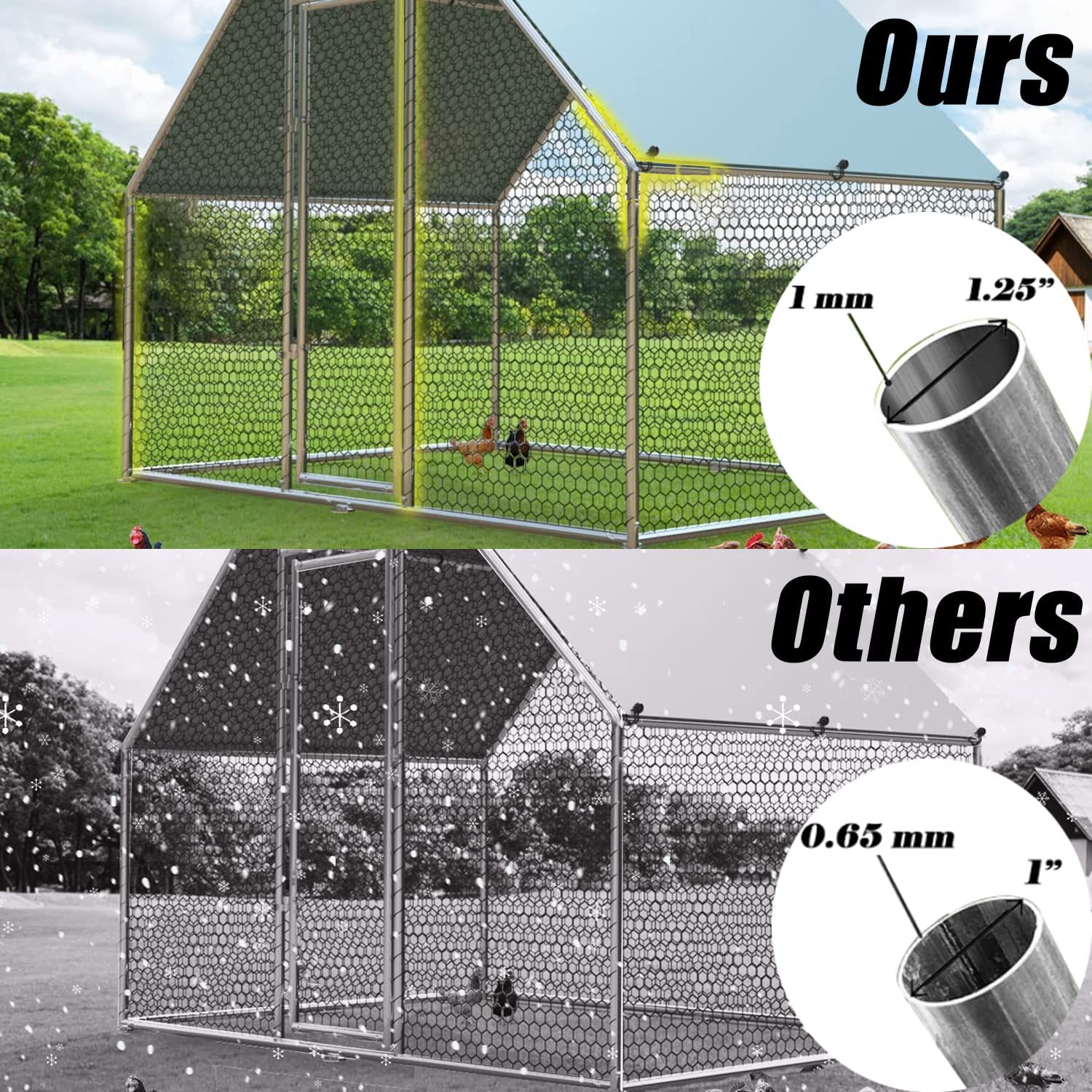 Large Metal Chicken Coop