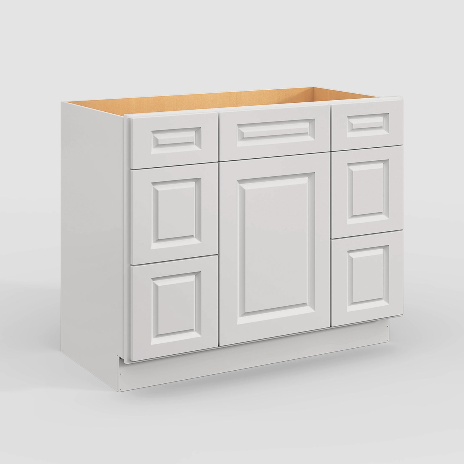 V Series Six Drawer Bathroom Vanity Base Cabinet, Kitchen Cabinet