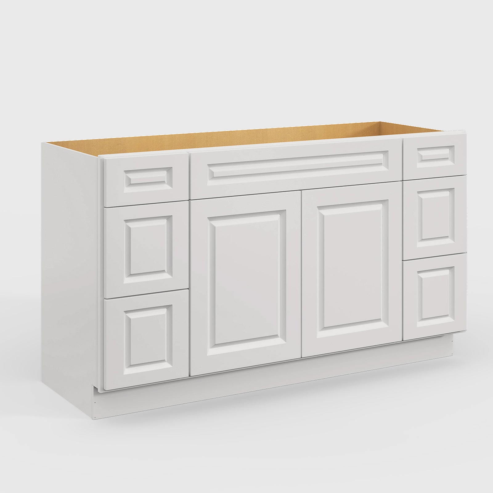 V Series Six Drawer Bathroom Vanity Base Cabinet, Kitchen Cabinet