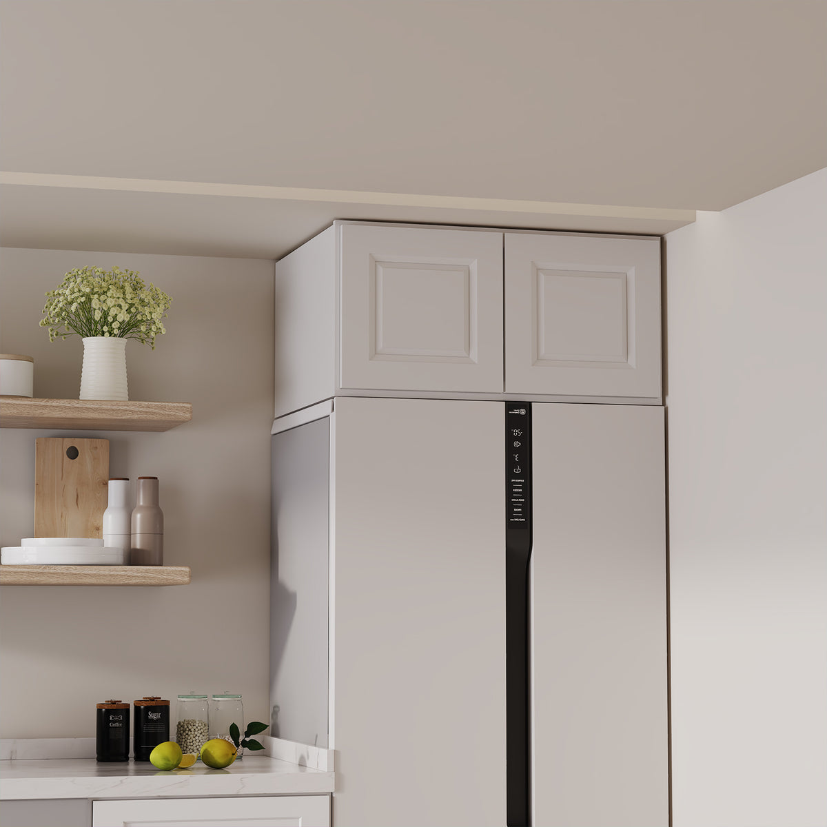 W6 Series Plywood Ready to Assemble Kitchen Wall Cabinets with 2 Doors-5