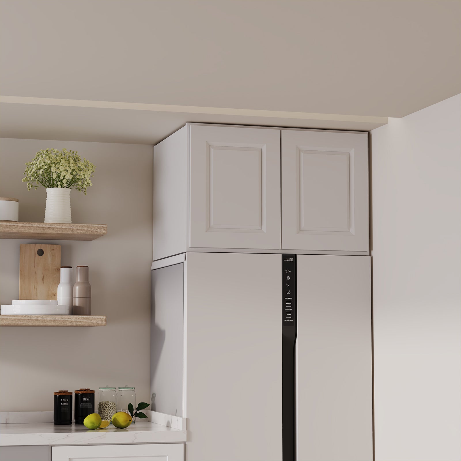 W6 Series Plywood Ready to Assemble Kitchen Wall Cabinets with 2 Doors-5