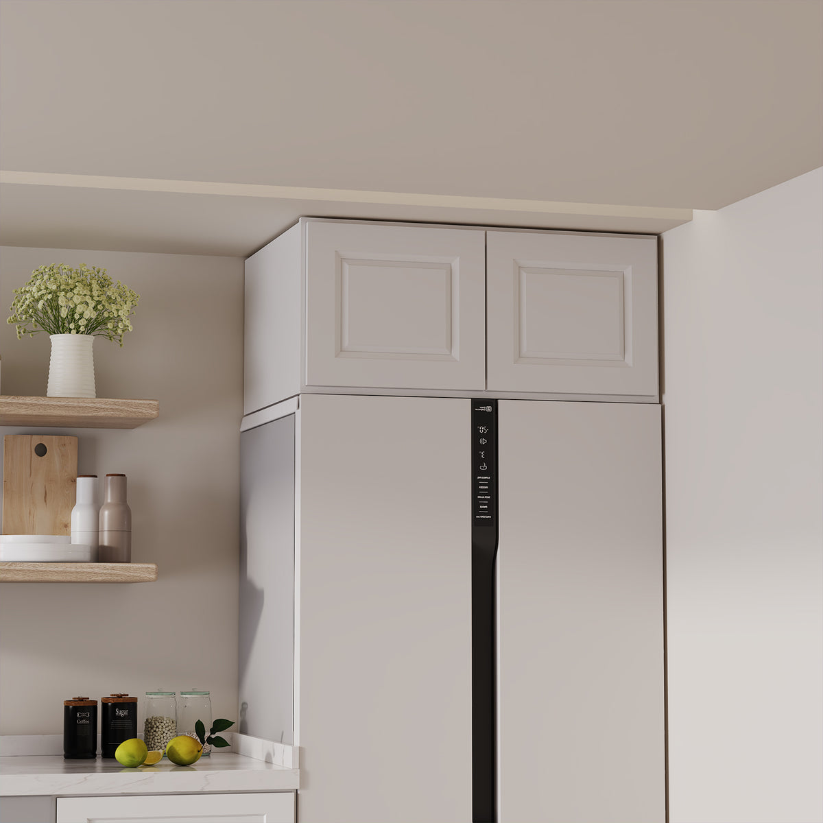 W6 Series Plywood Ready to Assemble Kitchen Wall Cabinets with 2 Doors-5