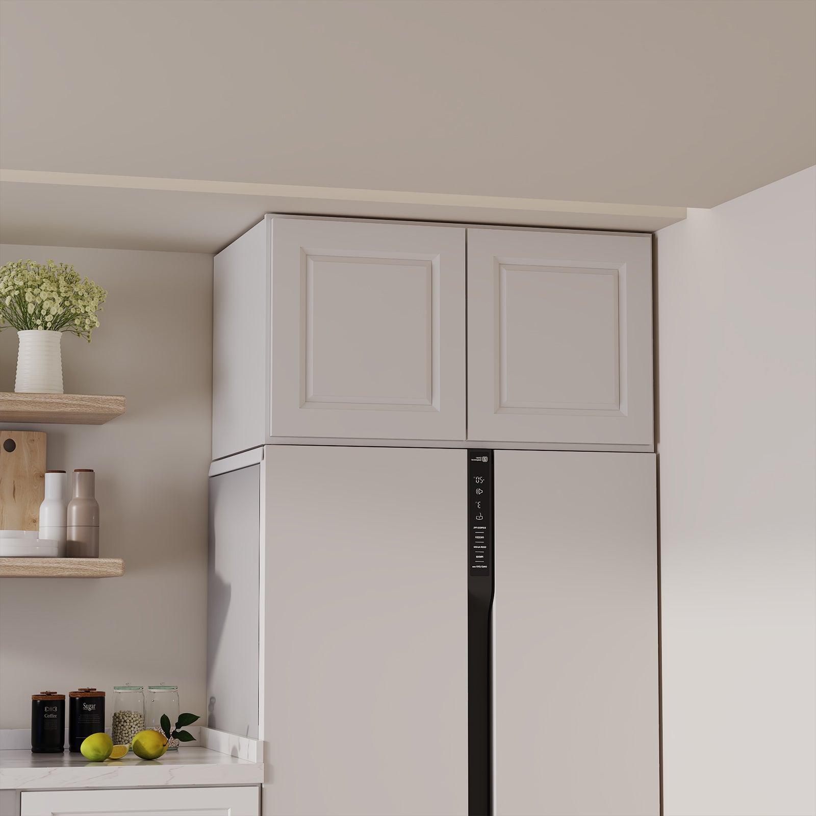 W6 Series Plywood Ready to Assemble Kitchen Wall Cabinets with 2 Doors-5