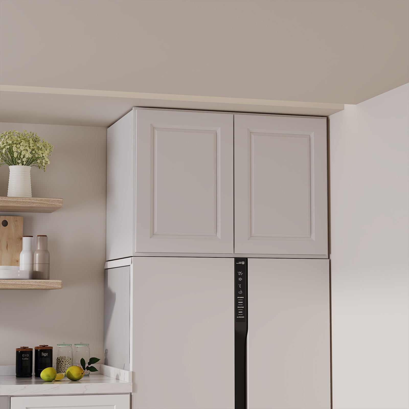 W6 Series Plywood Ready to Assemble Kitchen Wall Cabinets with 2 Doors-5