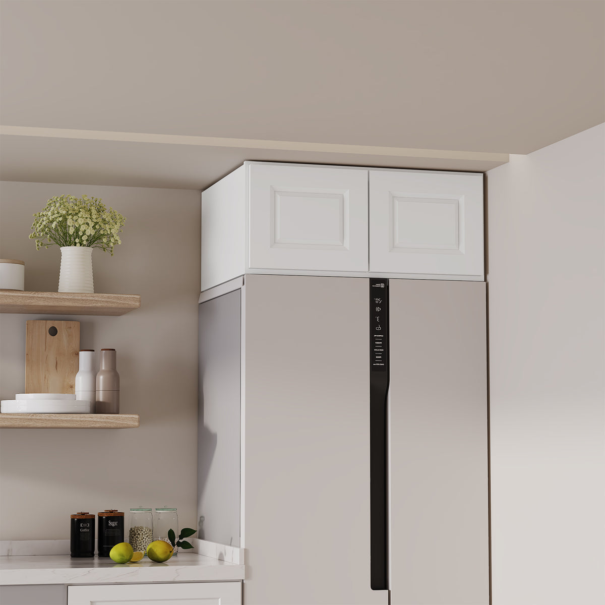 W6 Series Plywood Ready to Assemble Kitchen Wall Cabinets with 2 Doors-5