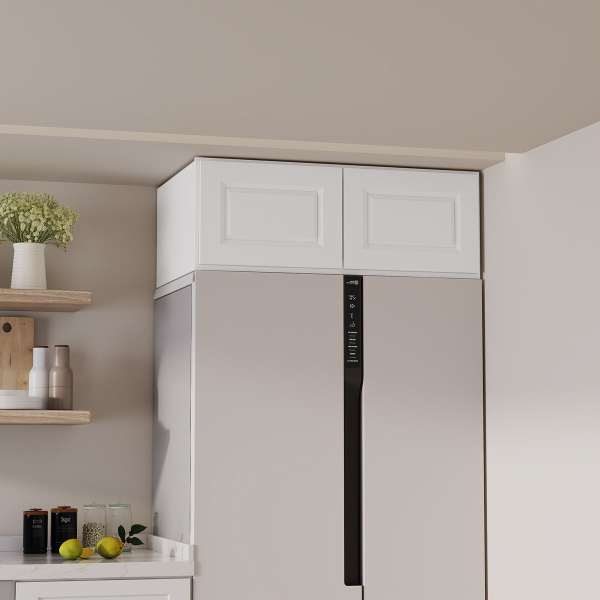 W6 Series Plywood Ready to Assemble Kitchen Wall Cabinets with 2 Doors-5