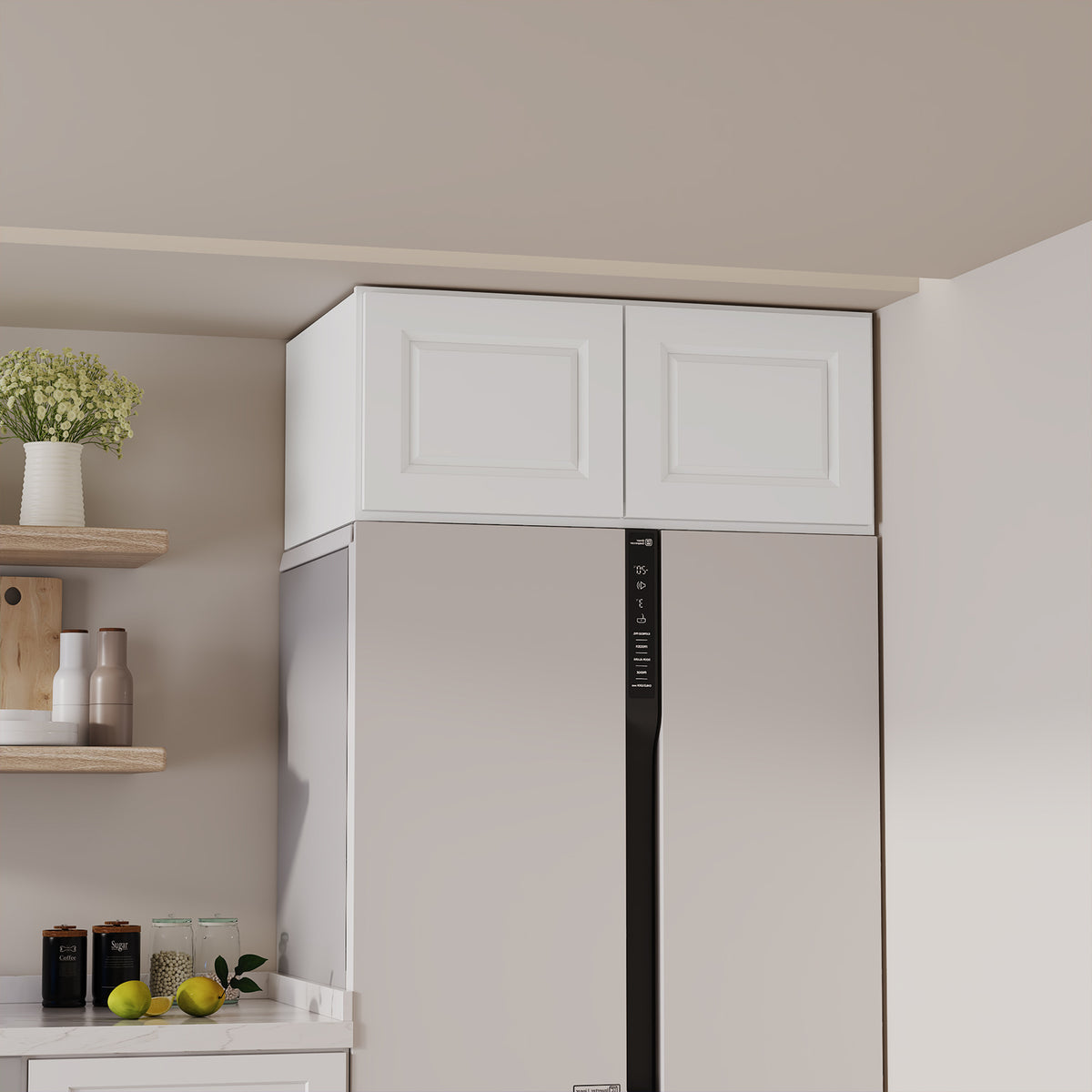 W6 Series Plywood Ready to Assemble Kitchen Wall Cabinets with 2 Doors-5