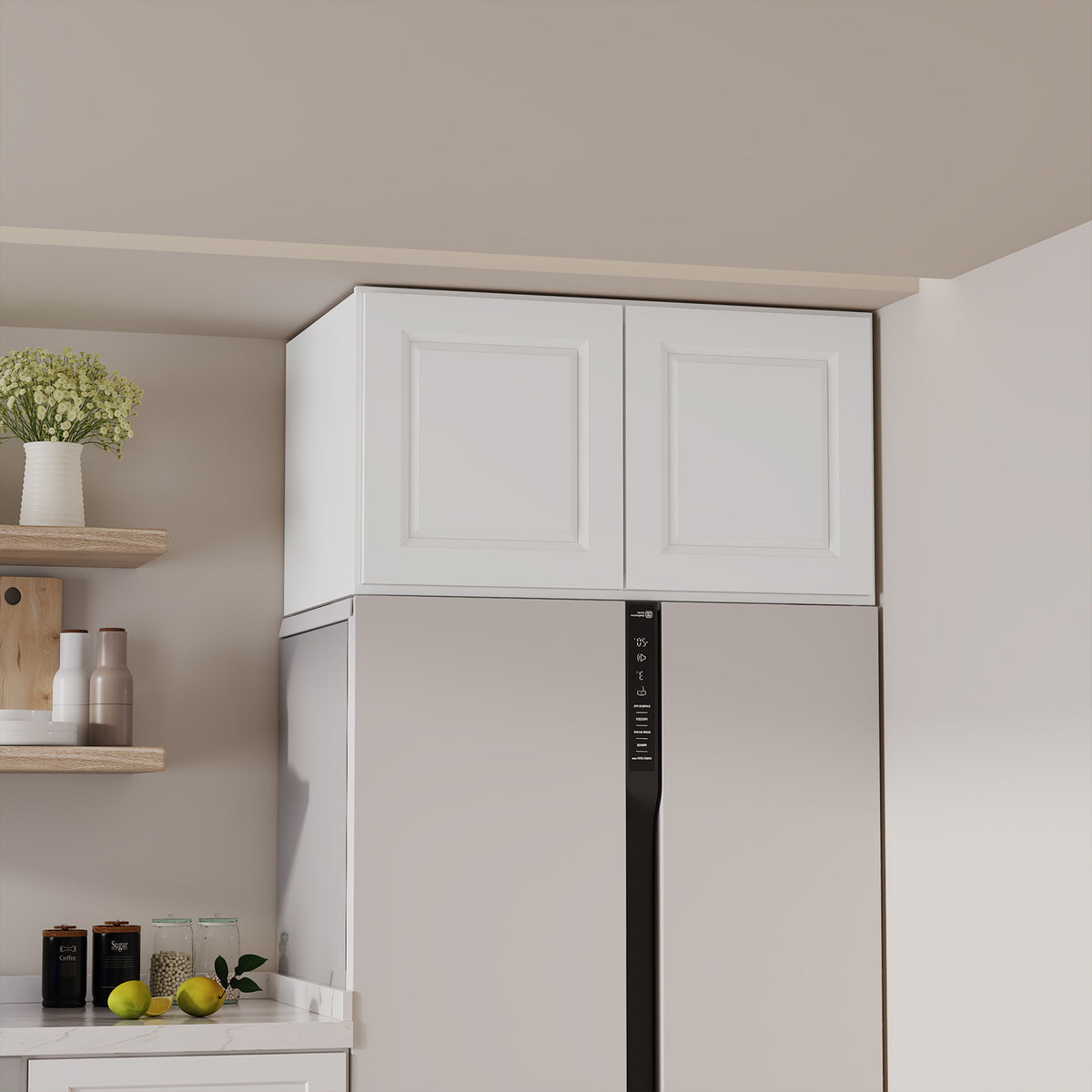 W6 Series Plywood Ready to Assemble Kitchen Wall Cabinets with 2 Doors-5