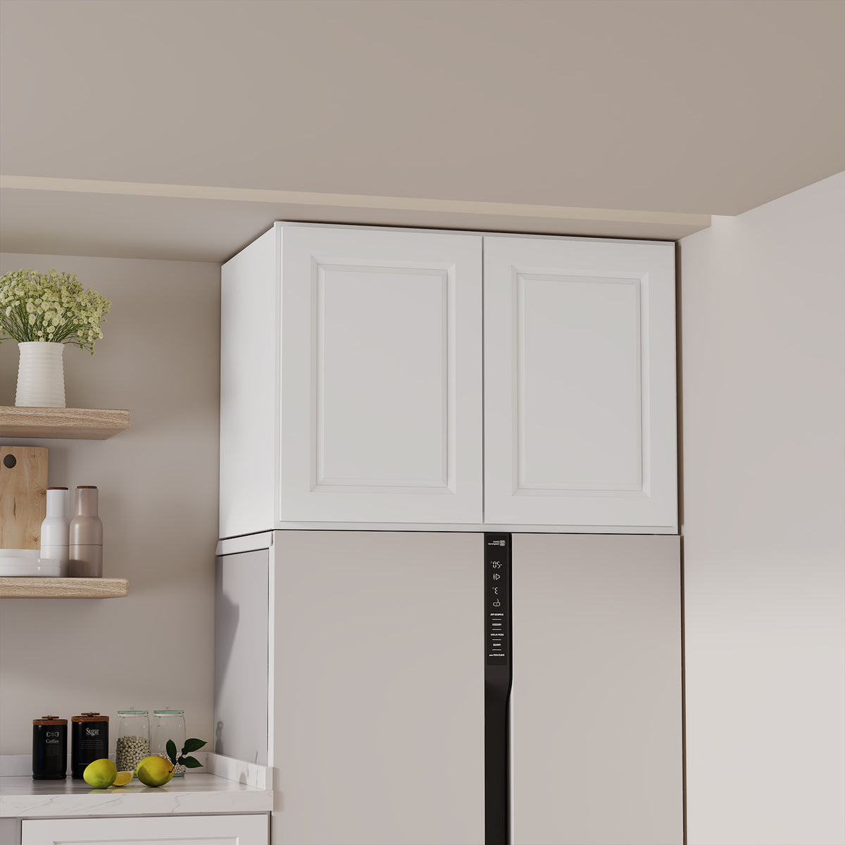 W6 Series Plywood Ready to Assemble Kitchen Wall Cabinets with 2 Doors-5