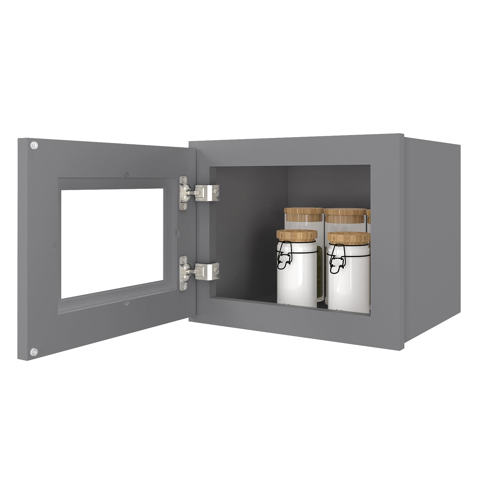 12"D*15"W*12"H Birch Solid Wood Medicine Cabinet Wall Mounted W1512GD