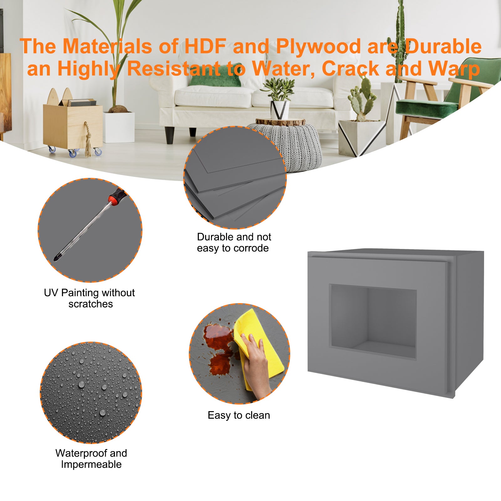 12"D*15"W*12"H Birch Solid Wood Medicine Cabinet Wall Mounted W1512GD