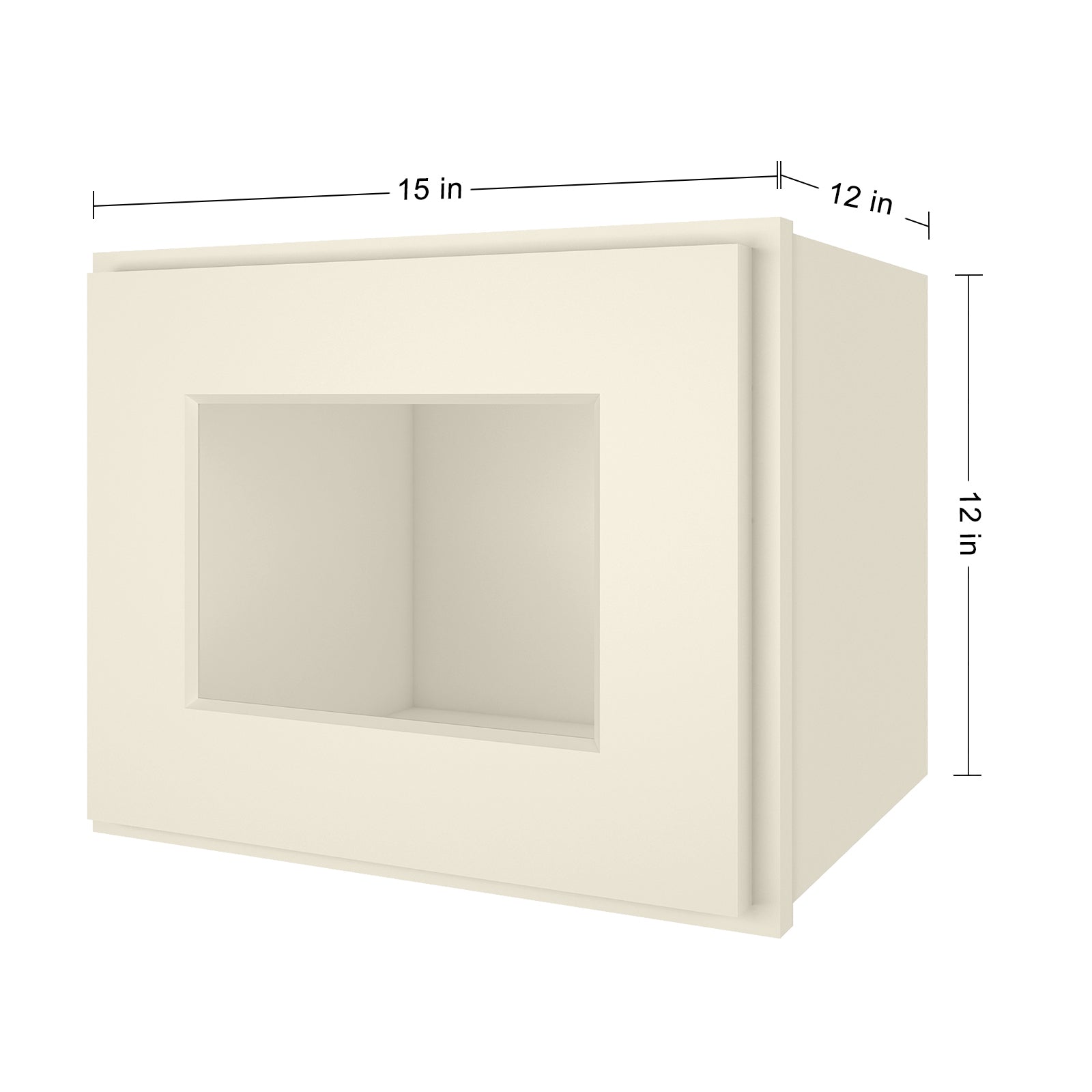 12"D*15"W*12"H Birch Solid Wood Medicine Cabinet Wall Mounted W1512GD