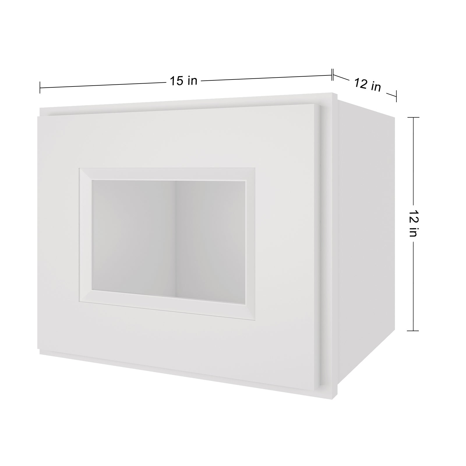 12"D*15"W*12"H Birch Solid Wood Medicine Cabinet Wall Mounted W1512GD