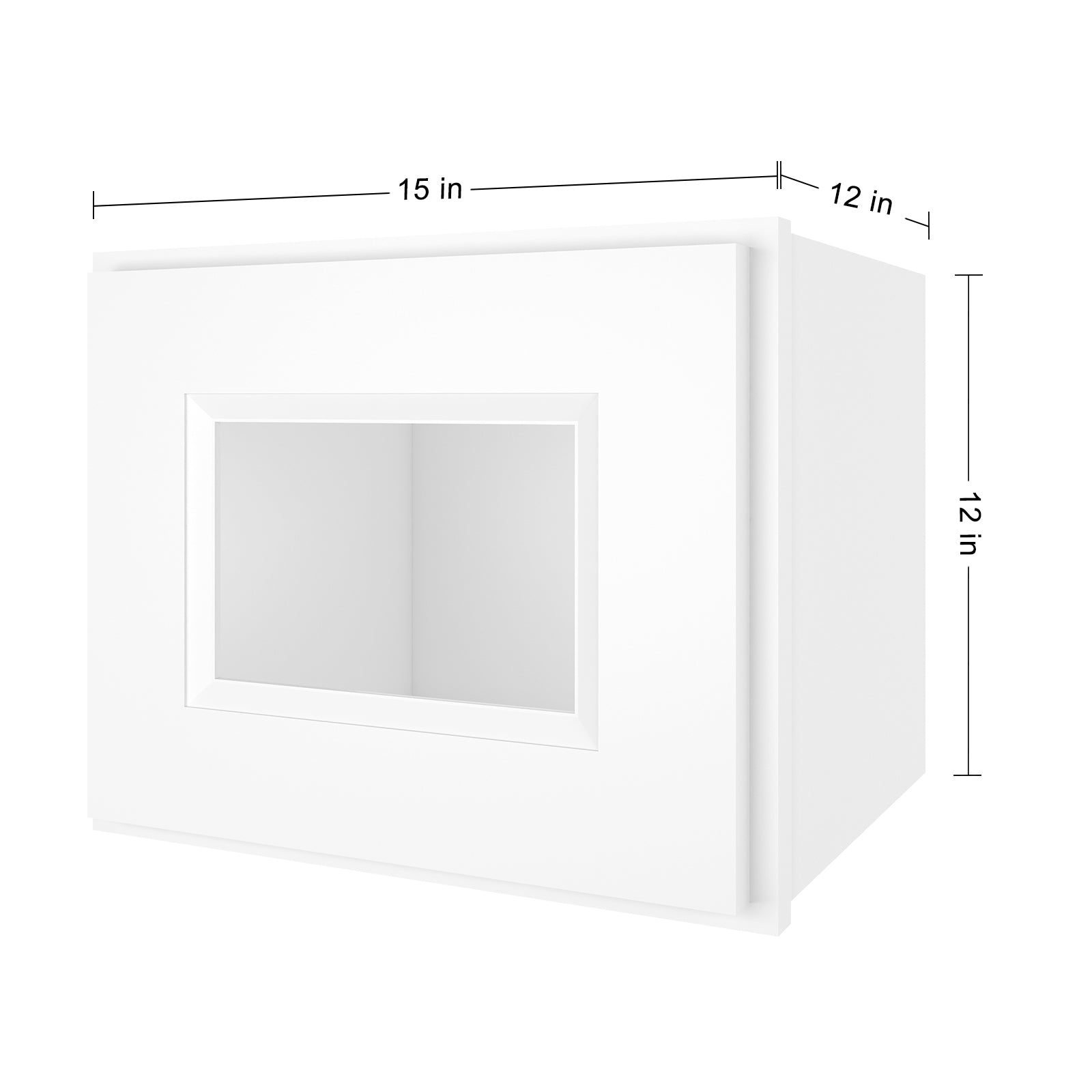 12"D*15"W*12"H Birch Solid Wood Medicine Cabinet Wall Mounted W1512GD