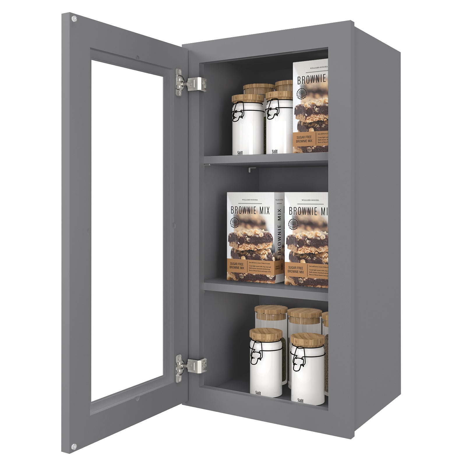 12"D*15"W*30"H Birch Solid Wood Medicine Cabinet Wall Mounted W1530GD