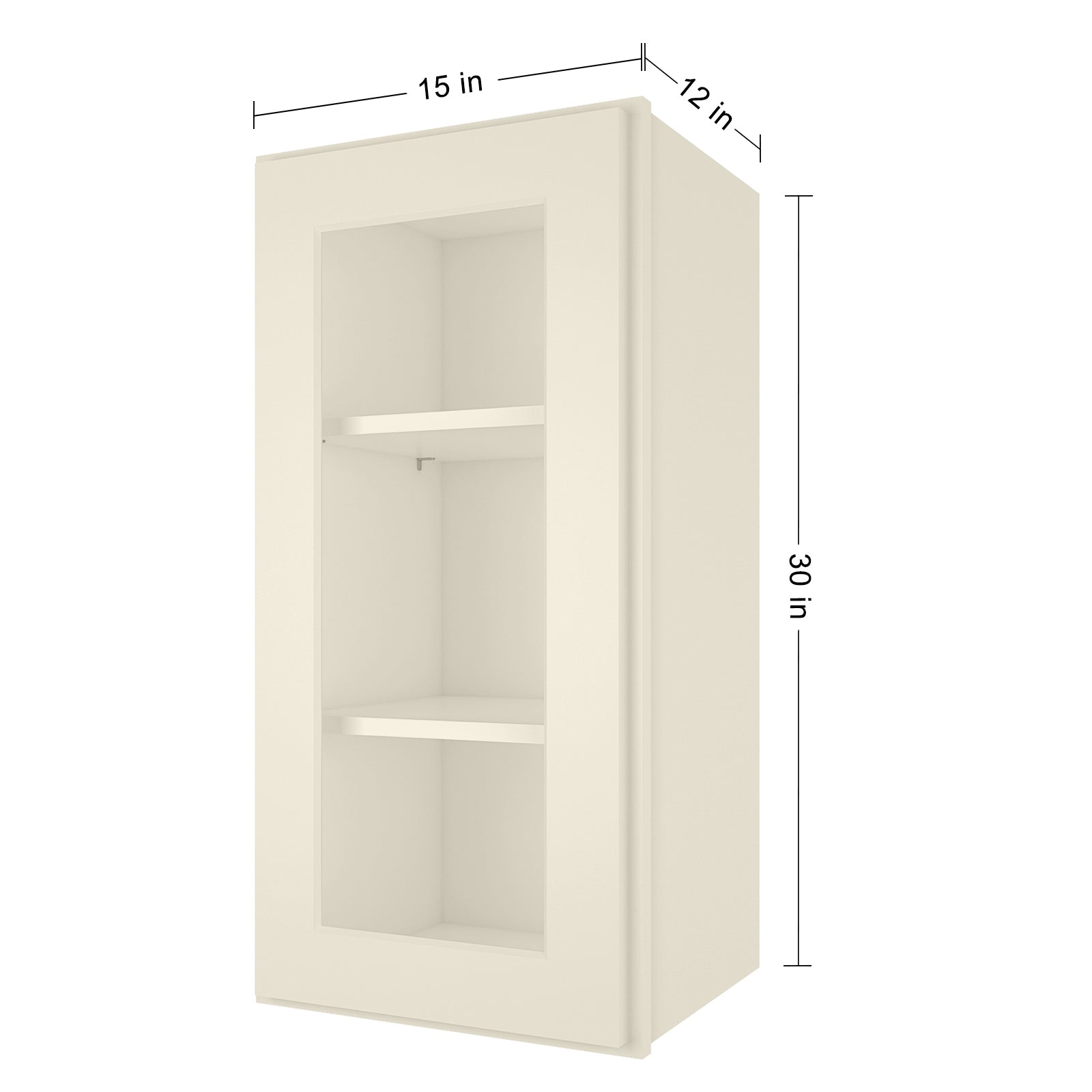 12"D*15"W*30"H Birch Solid Wood Medicine Cabinet Wall Mounted W1530GD