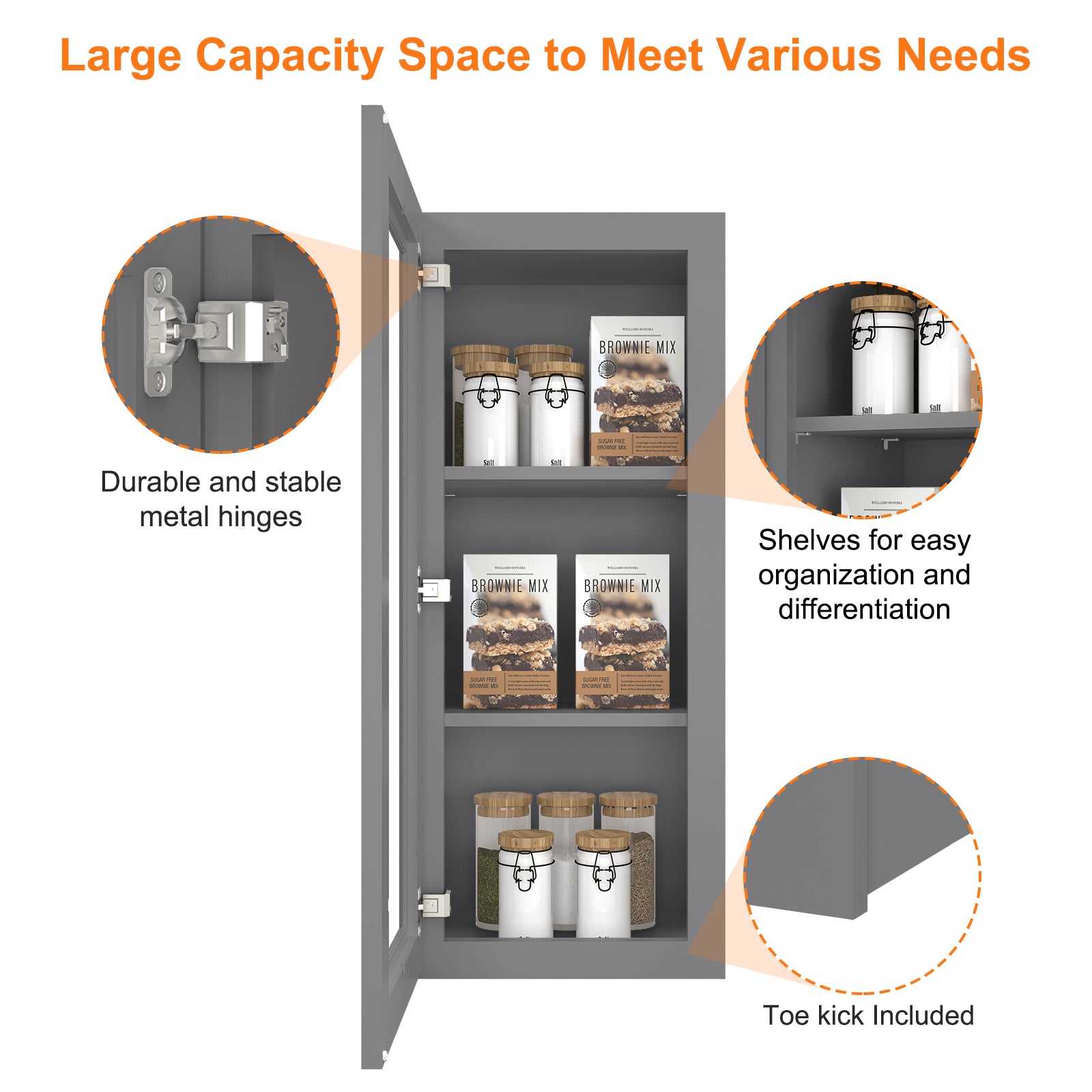 12"D*15"W*36"H Birch Solid Wood Medicine Cabinet Wall Mounted W1536GD