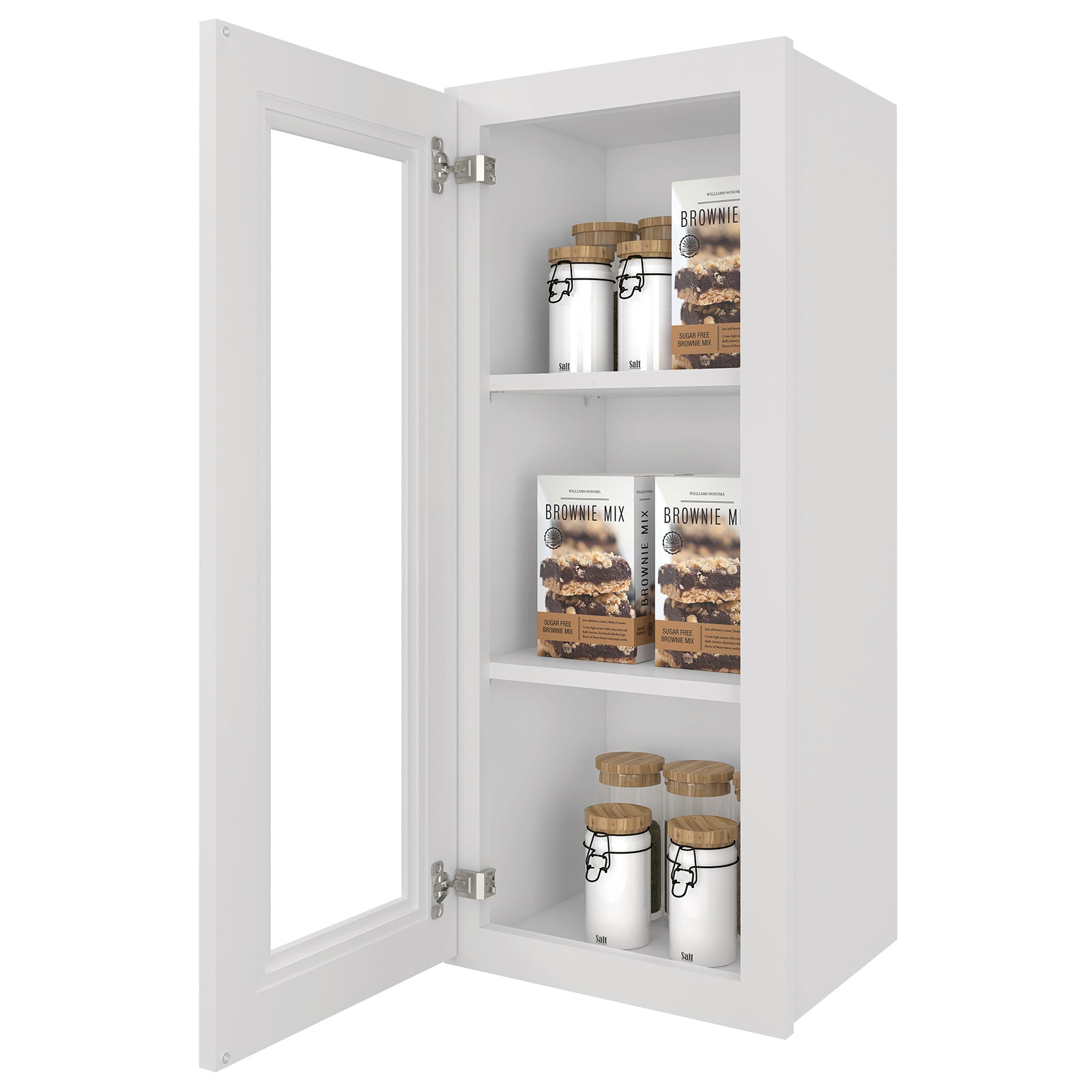 12"D*15"W*36"H Birch Solid Wood Medicine Cabinet Wall Mounted W1536GD