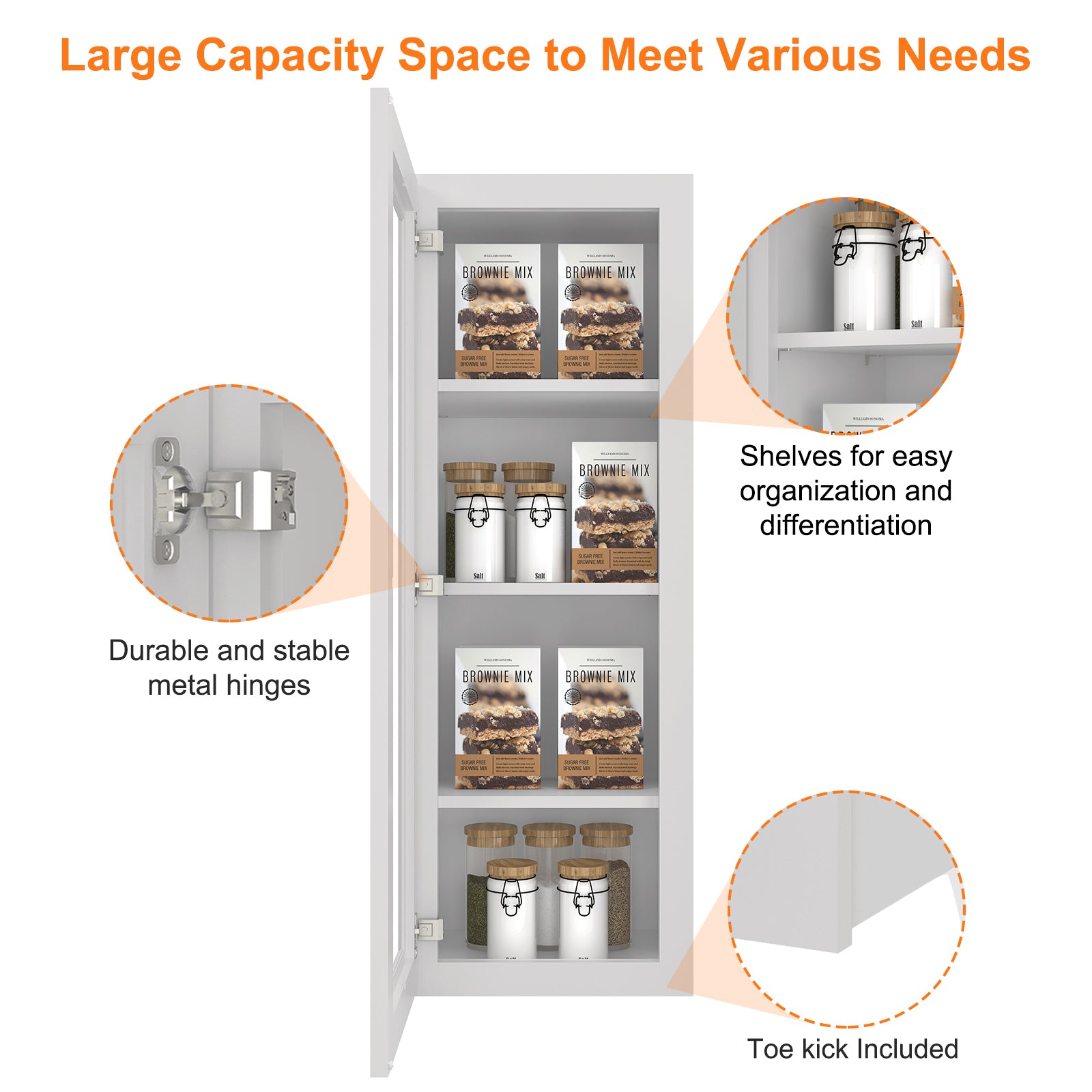 12"D*15"W*42"H Birch Solid Wood Medicine Cabinet Wall Mounted W1542GD