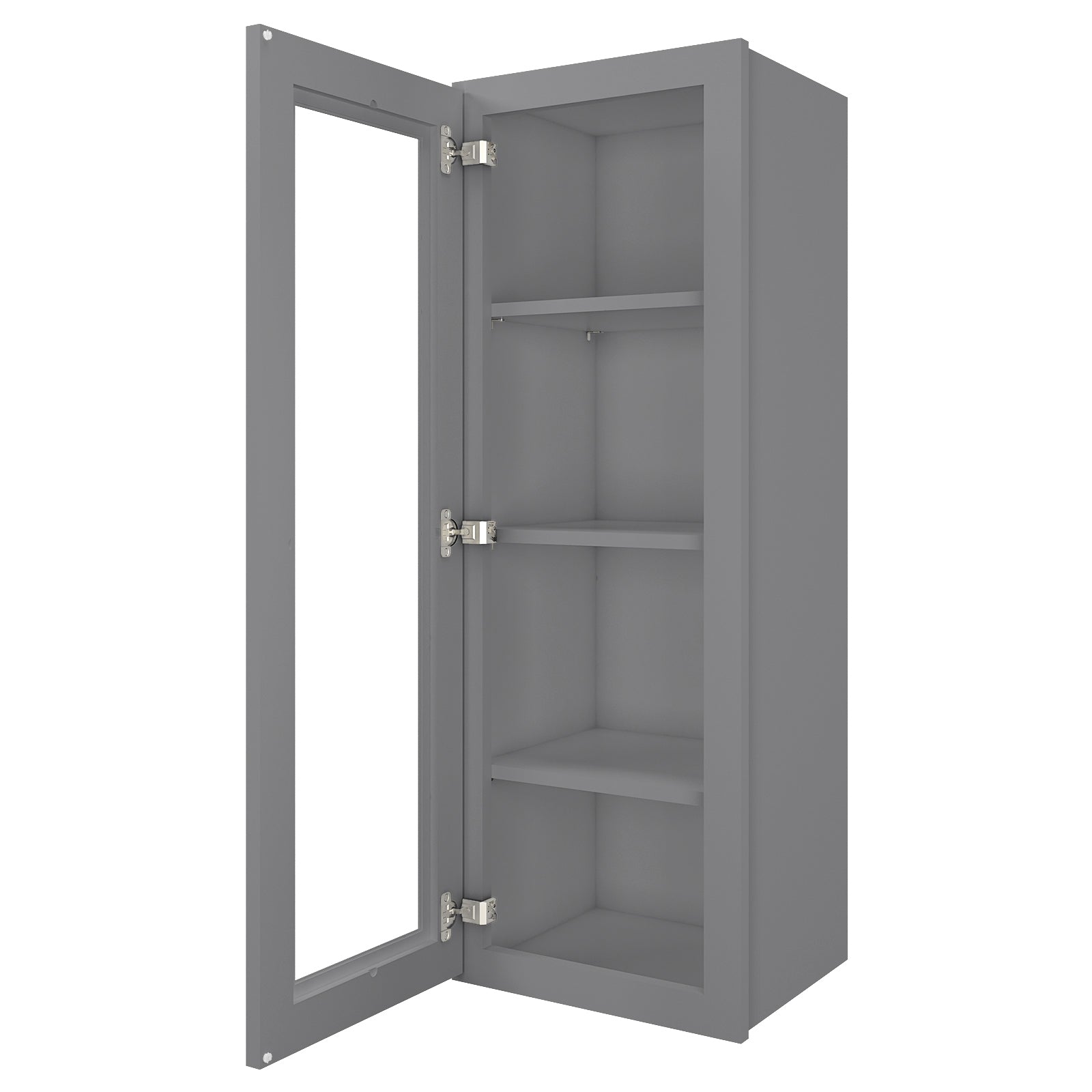 12"D*15"W*42"H Birch Solid Wood Medicine Cabinet Wall Mounted W1542GD