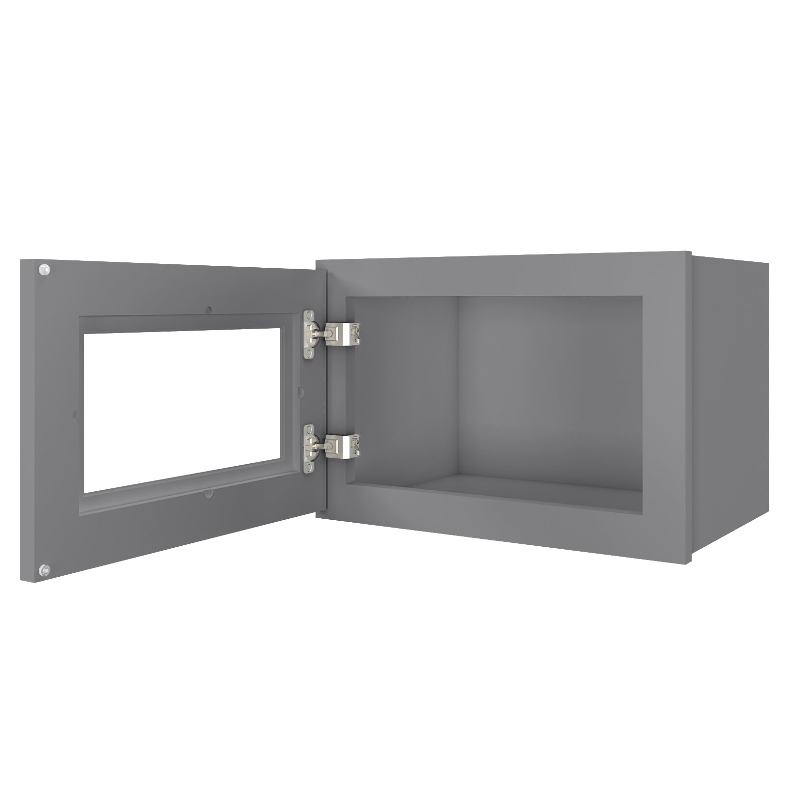 12"D*18"W*12"H Birch Solid Wood Medicine Cabinet Wall Mounted W1812GD