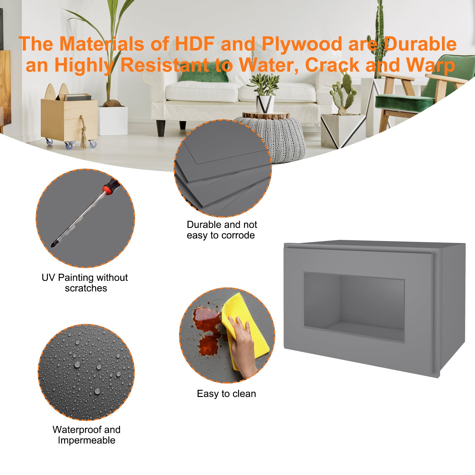 12"D*18"W*12"H Birch Solid Wood Medicine Cabinet Wall Mounted W1812GD