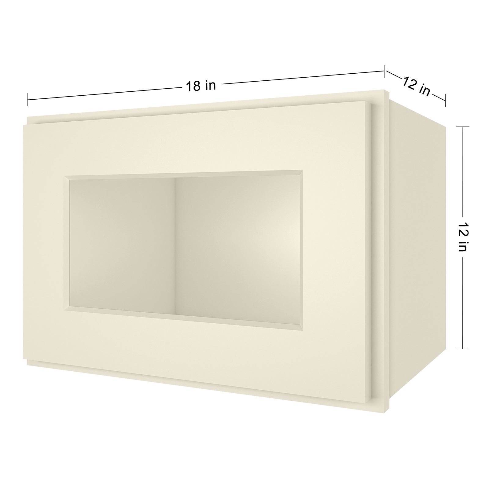 12"D*18"W*12"H Birch Solid Wood Medicine Cabinet Wall Mounted W1812GD