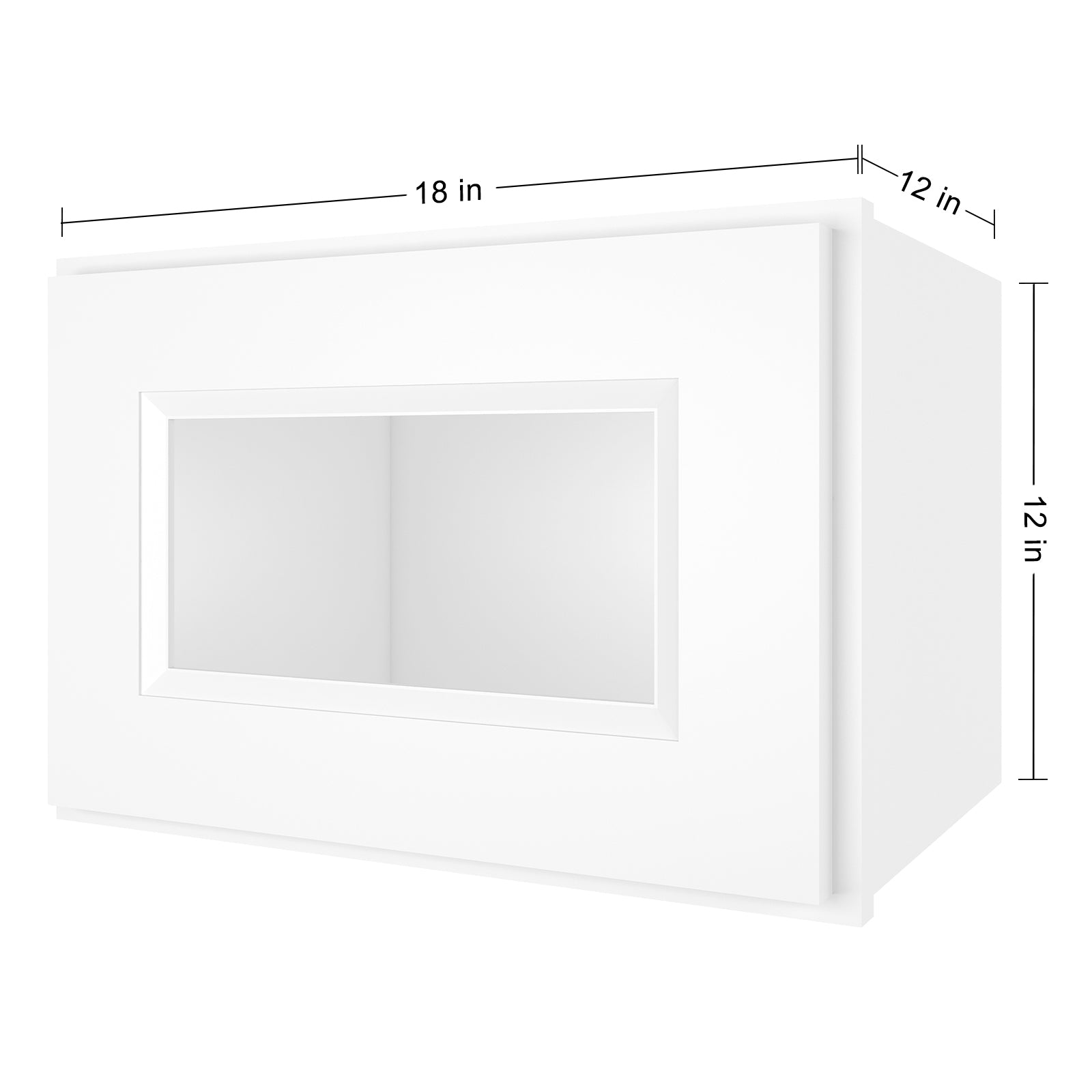 12"D*18"W*12"H Birch Solid Wood Medicine Cabinet Wall Mounted W1812GD