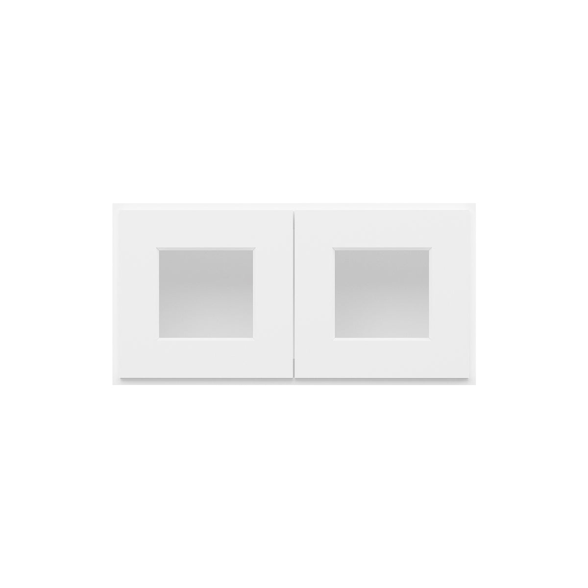 HOMLUX Easy DIY  24-in W x 12-in D x 12-in H in Royal White Plywood Ready to Assemble Wall Kitchen Cabinet Glass NOT included