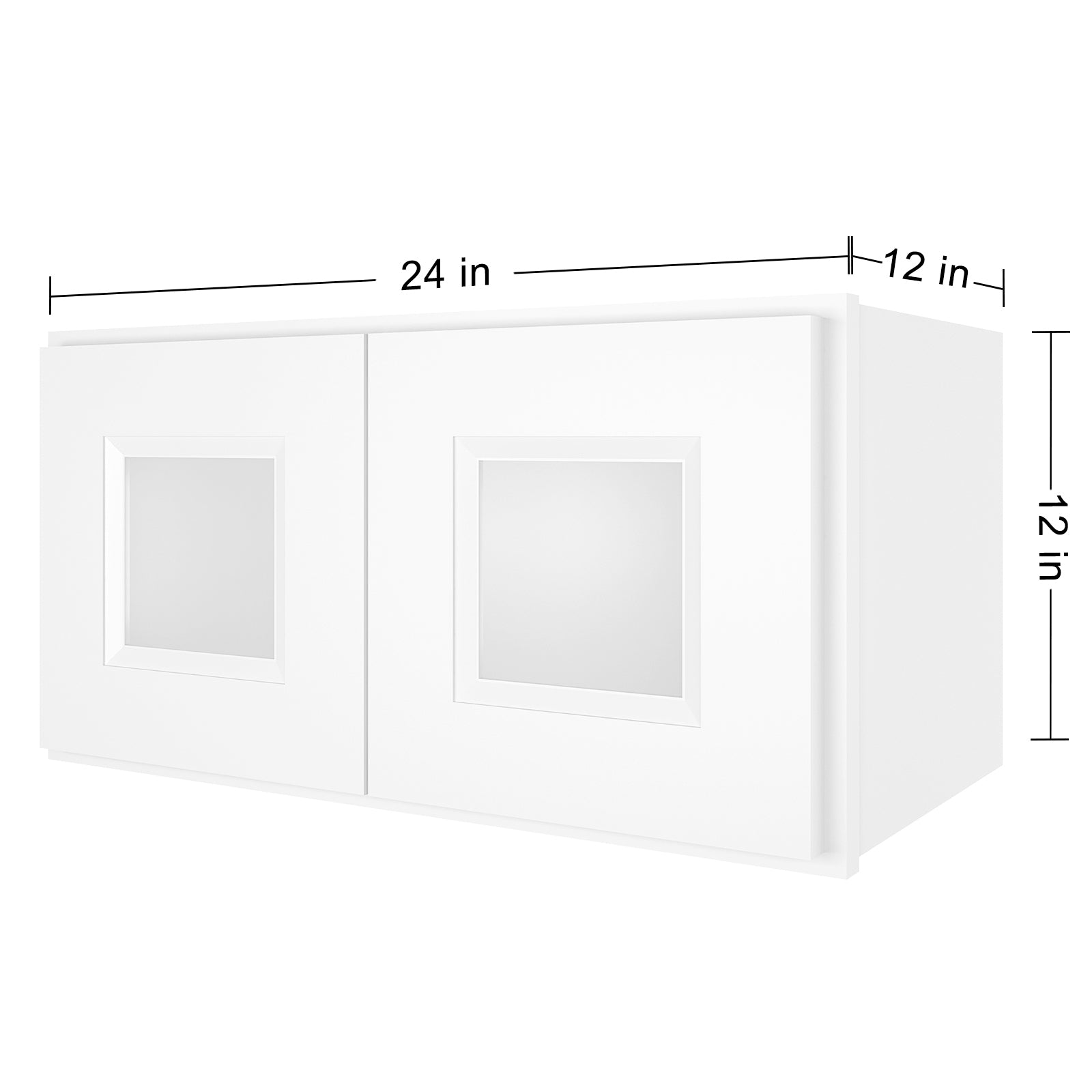12"D*24"W*12"H Birch Solid Wood Medicine Cabinet Wall Mounted W2412GD