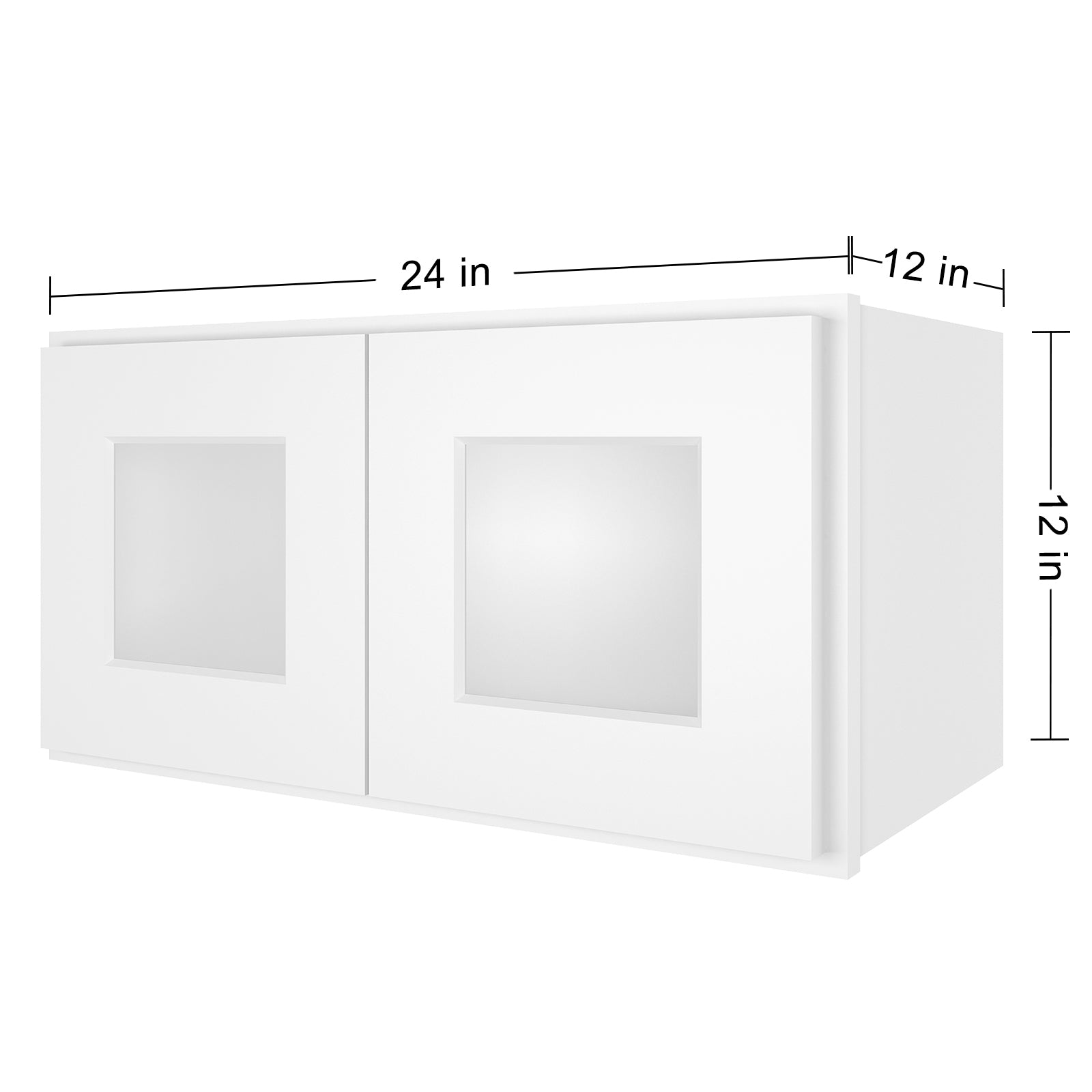 12"D*24"W*12"H Birch Solid Wood Medicine Cabinet Wall Mounted W2412GD