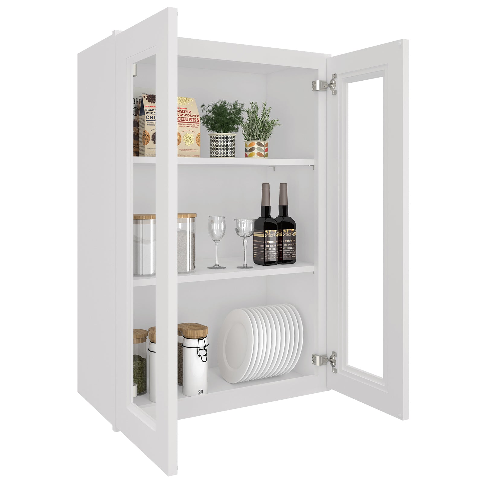 12"D*24"W*36"H Birch Solid Wood Medicine Cabinet Wall Mounted W2436GD