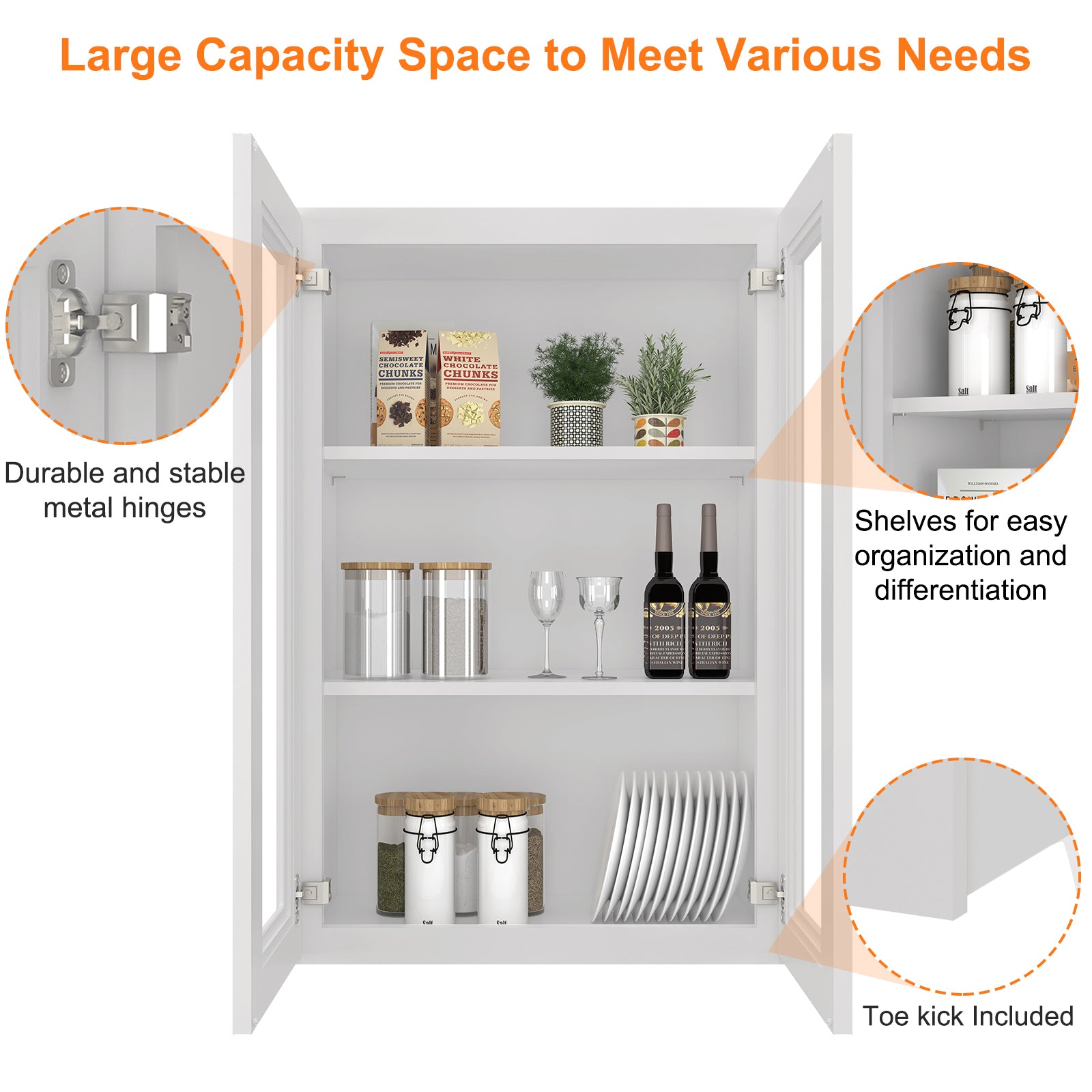 12"D*24"W*36"H Birch Solid Wood Medicine Cabinet Wall Mounted W2436GD