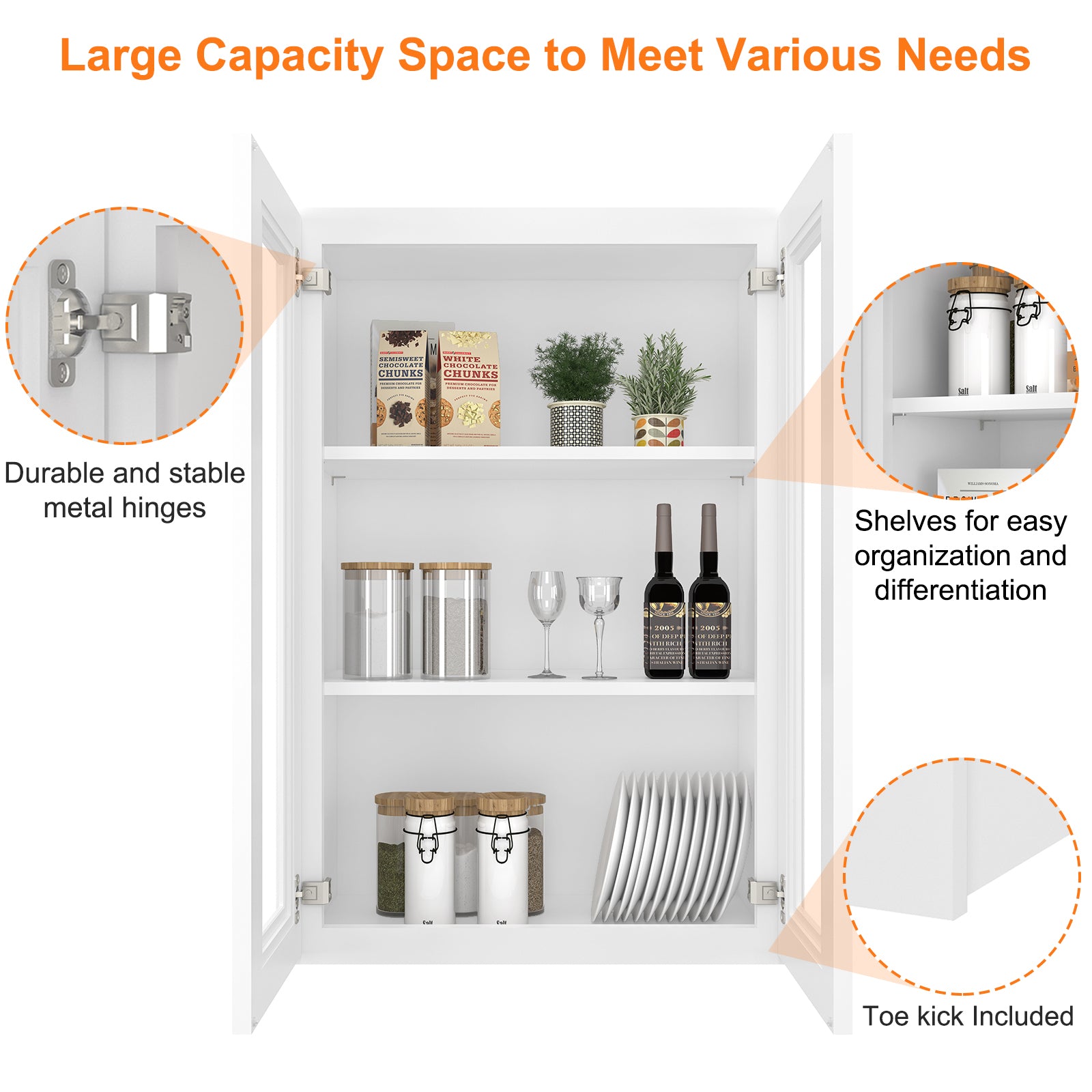 12"D*24"W*36"H Birch Solid Wood Medicine Cabinet Wall Mounted W2436GD