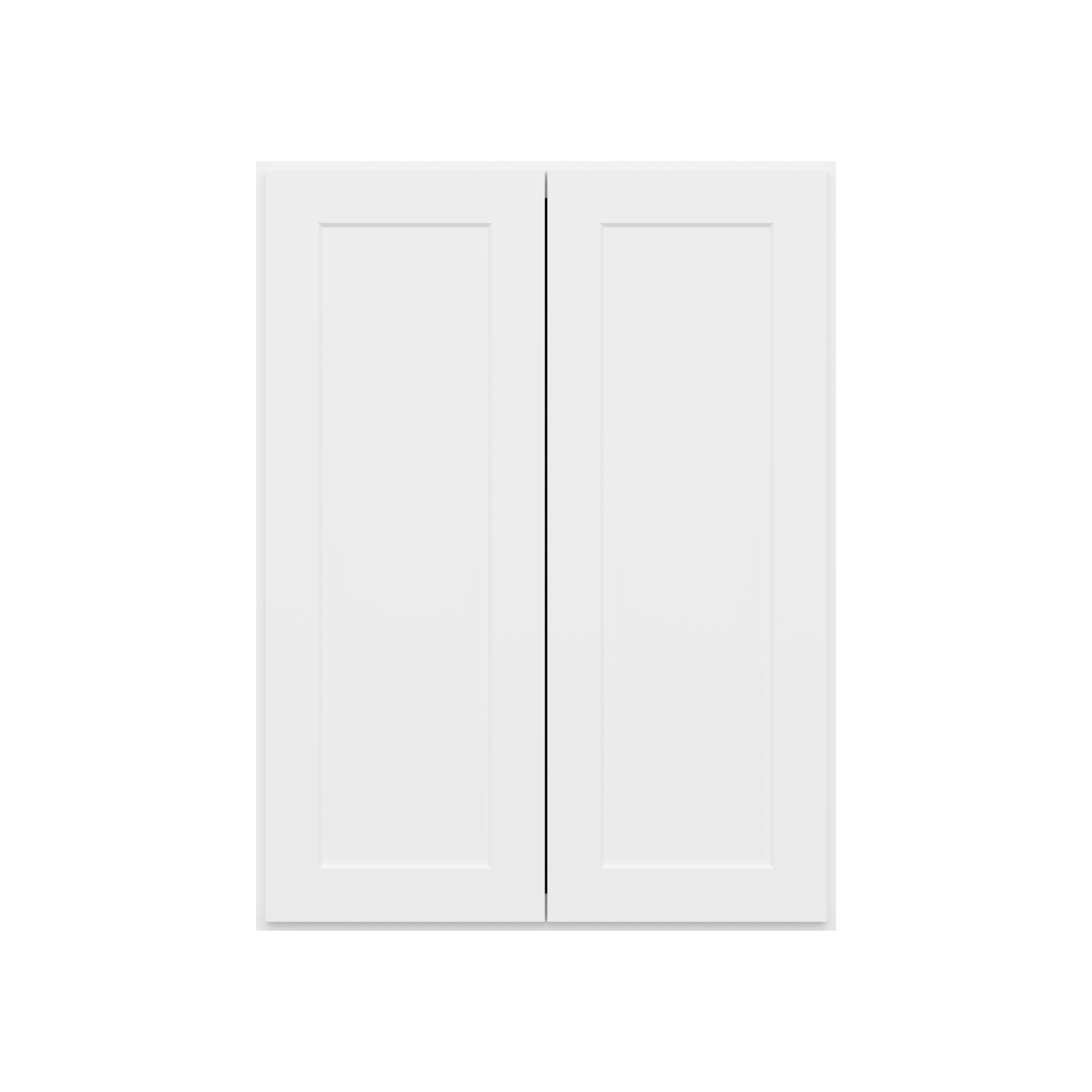 HOMLUX Easy DIY  24-in W x 12-in D x 42-in H in Royal White Plywood Ready to Assemble Wall Kitchen Cabinet Glass NOT included
