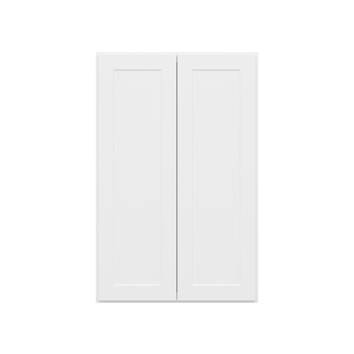 Easy-DIY 27-in W x 12-in D x 42-in H in Shaker White Ready to Assemble Wall Kitchen Cabinet 2 Door-3 Shelves