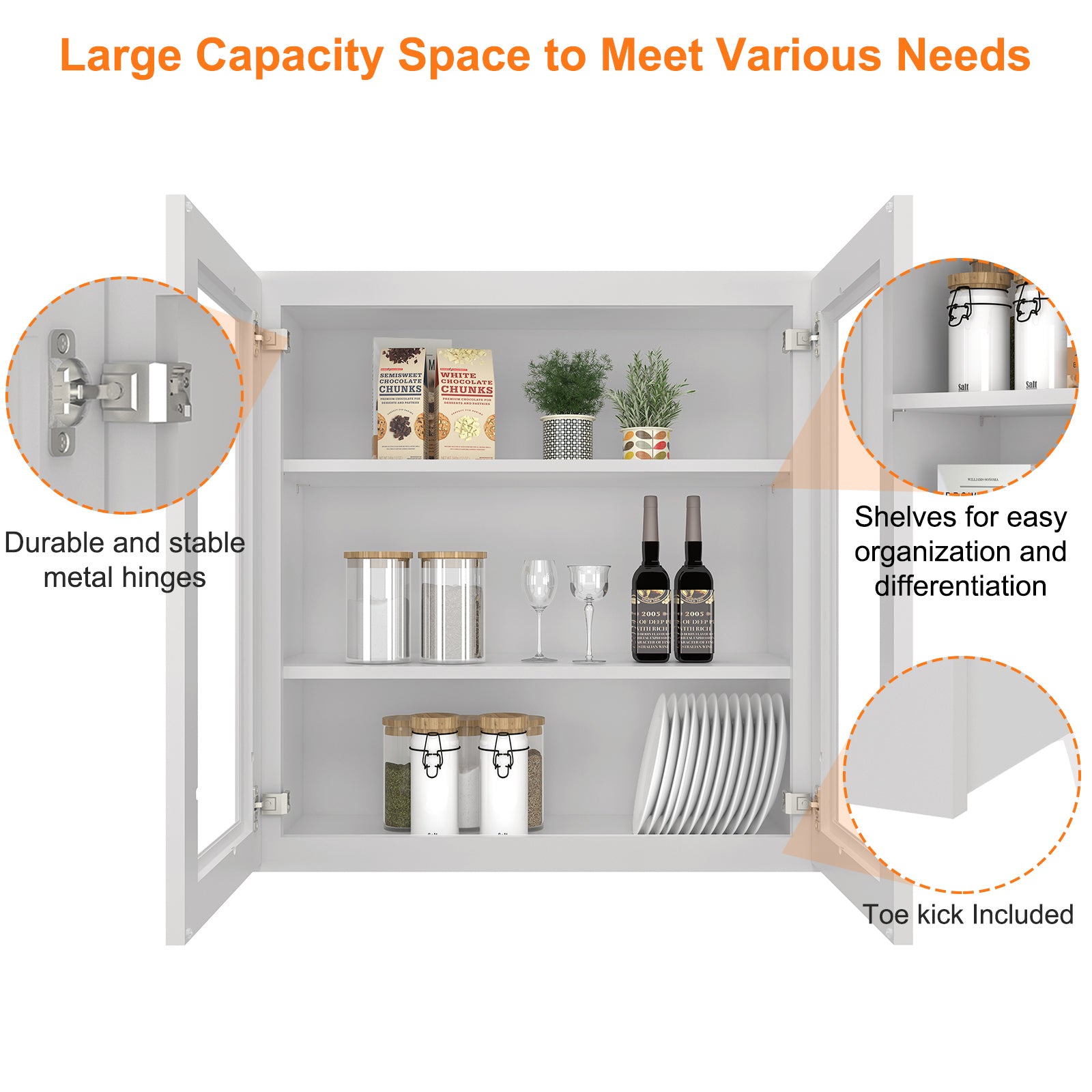 12"D*30"W*30"H Birch Solid Wood Medicine Cabinet Wall Mounted W3030GD