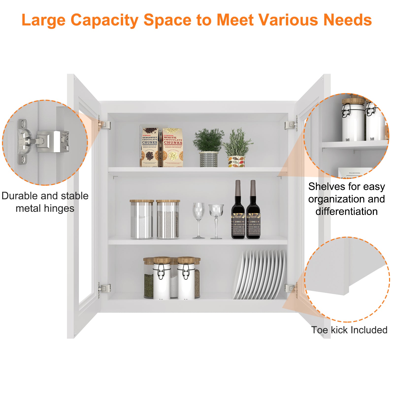 12"D*30"W*30"H Birch Solid Wood Medicine Cabinet Wall Mounted W3030GD