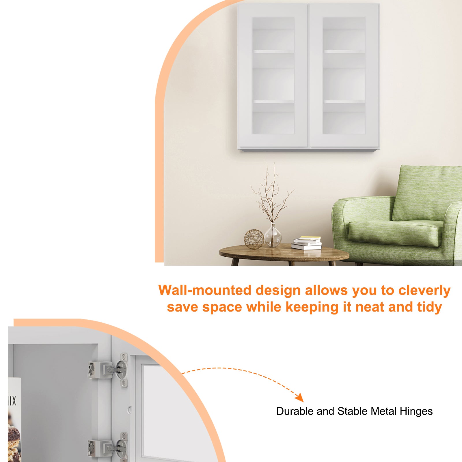 12"D*30"W*36"H Birch Solid Wood Medicine Cabinet Wall Mounted W3036GD